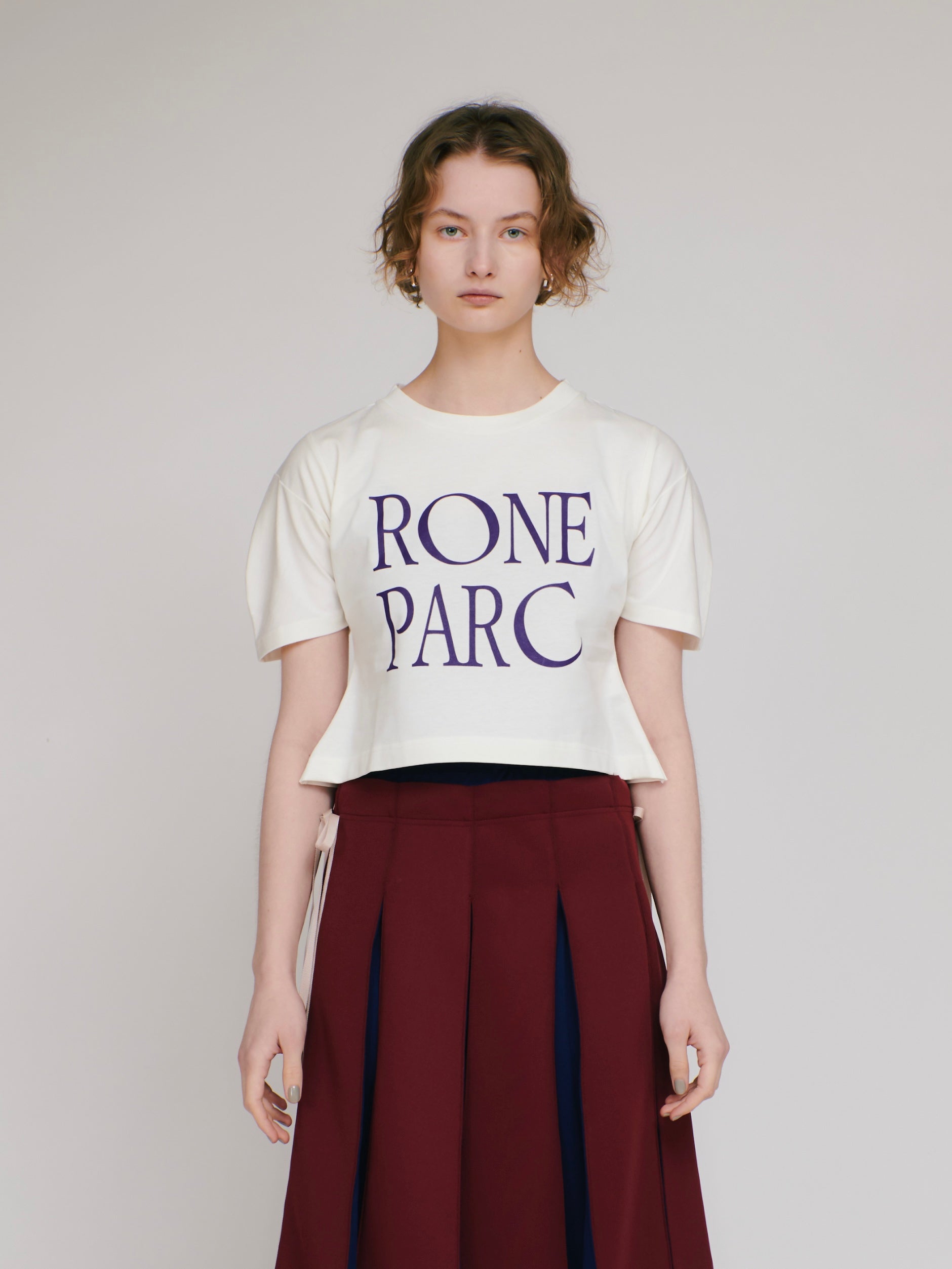 Organic cotton logo Puff T-shirt (off-white)