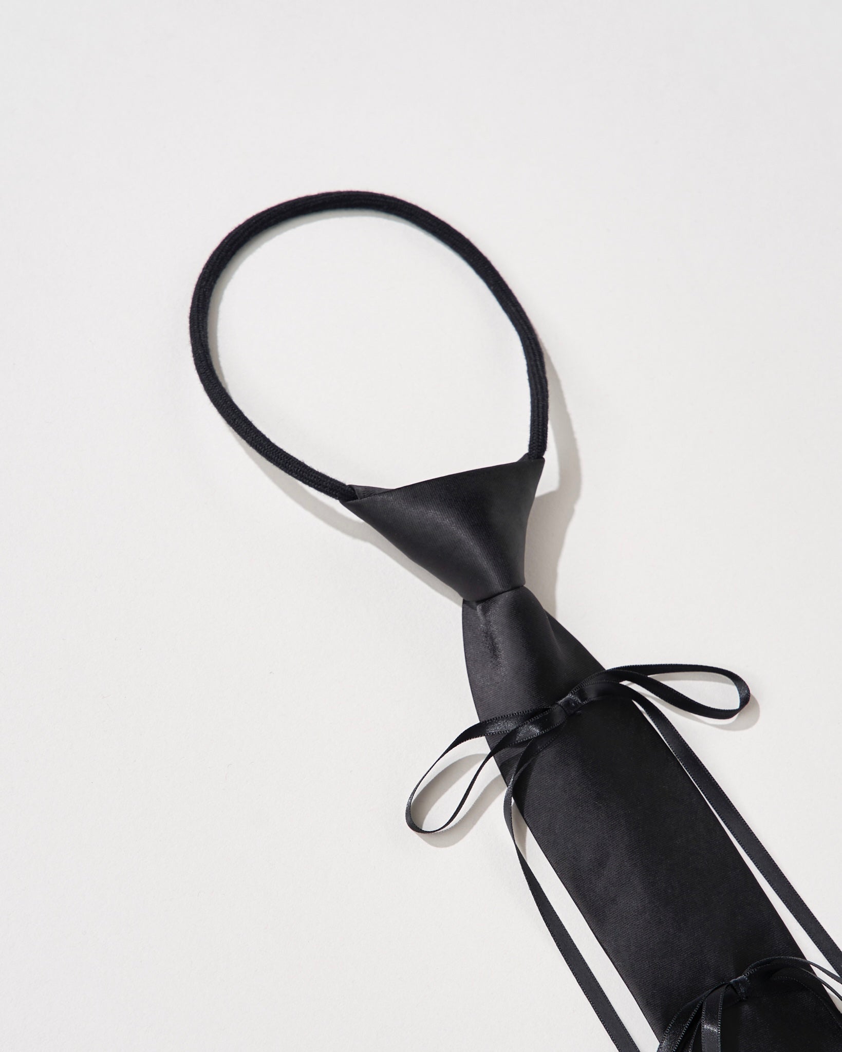 Ribbon rope tie (black)