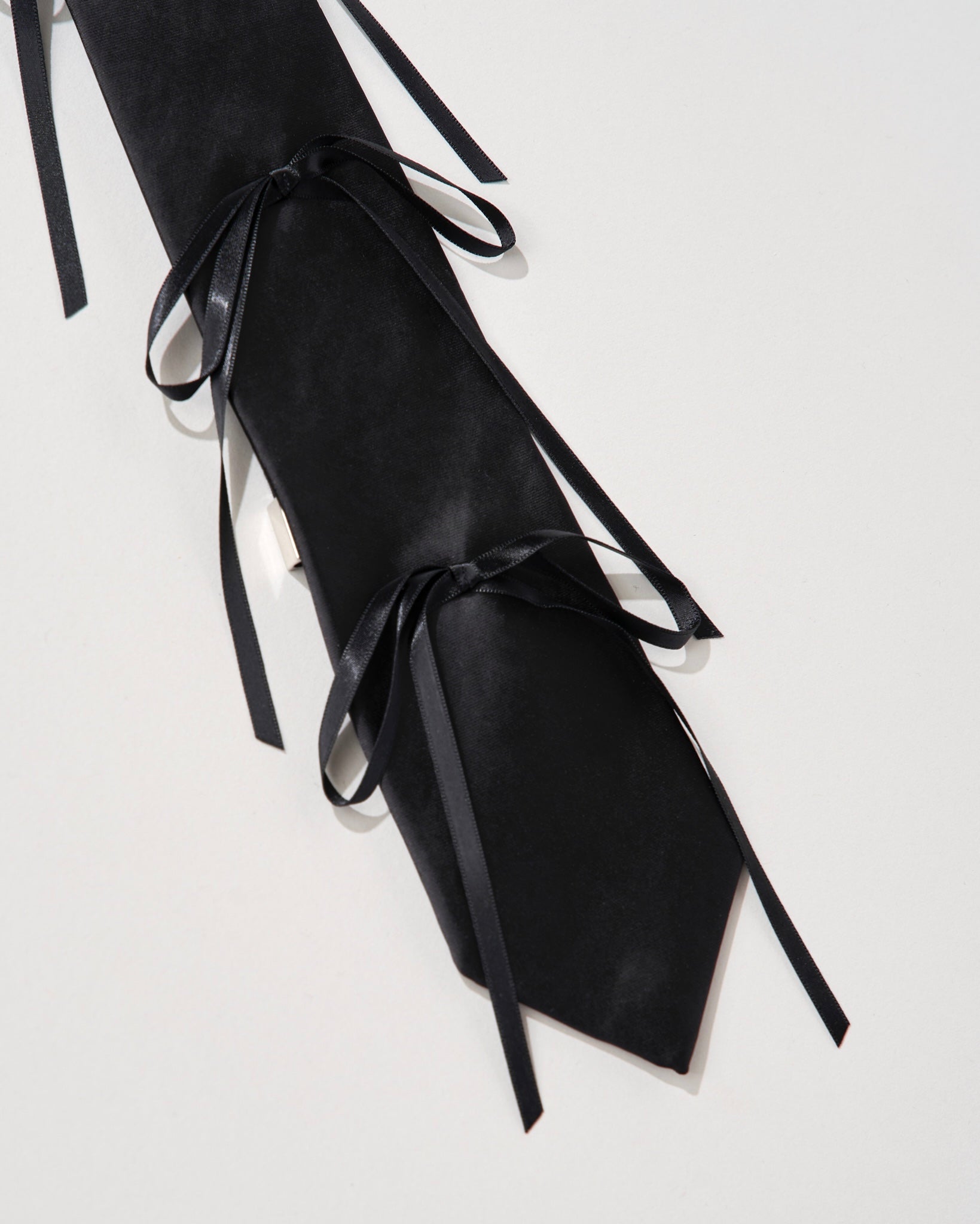 Ribbon rope tie (black)