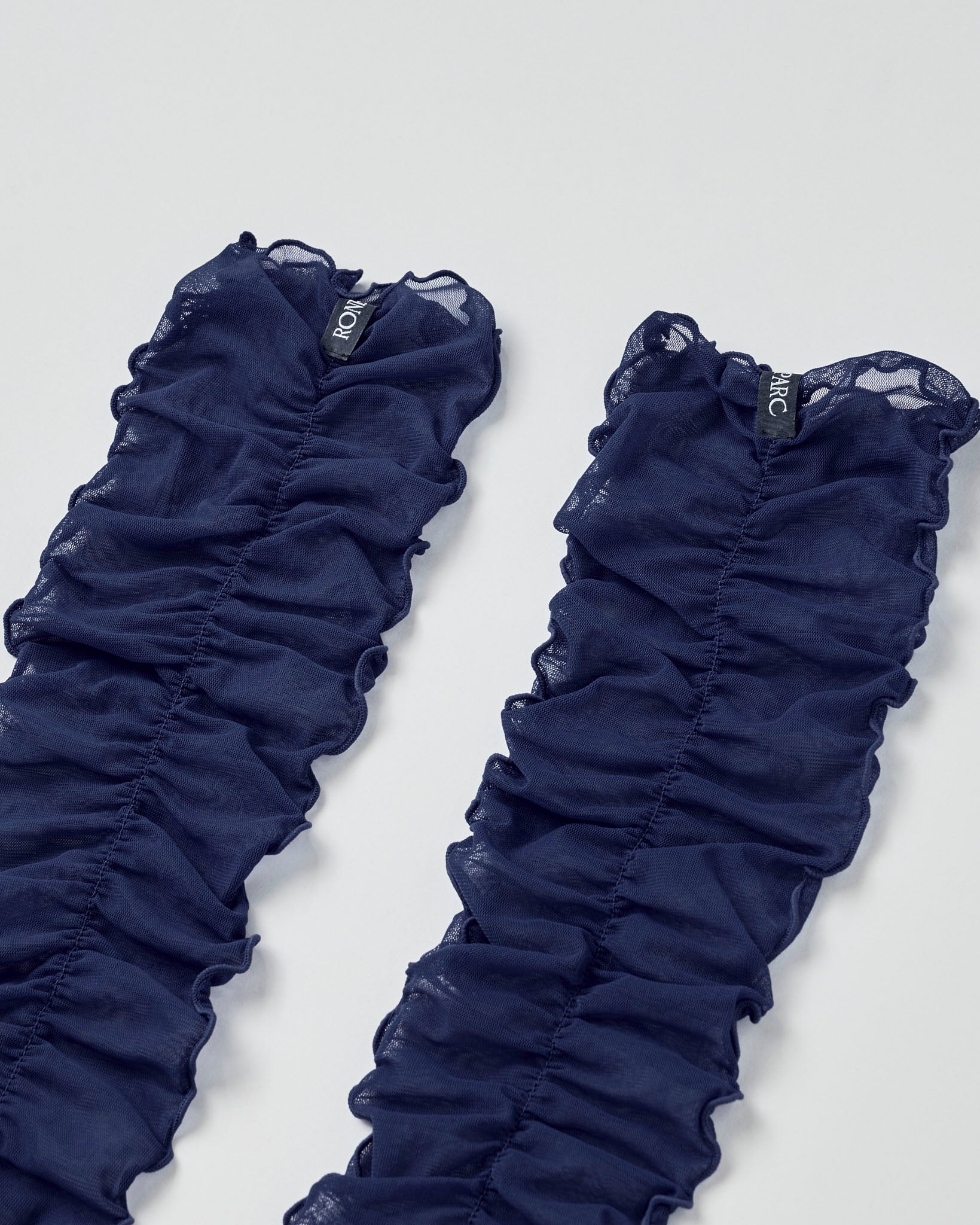 Shirring sheer socks (navy)