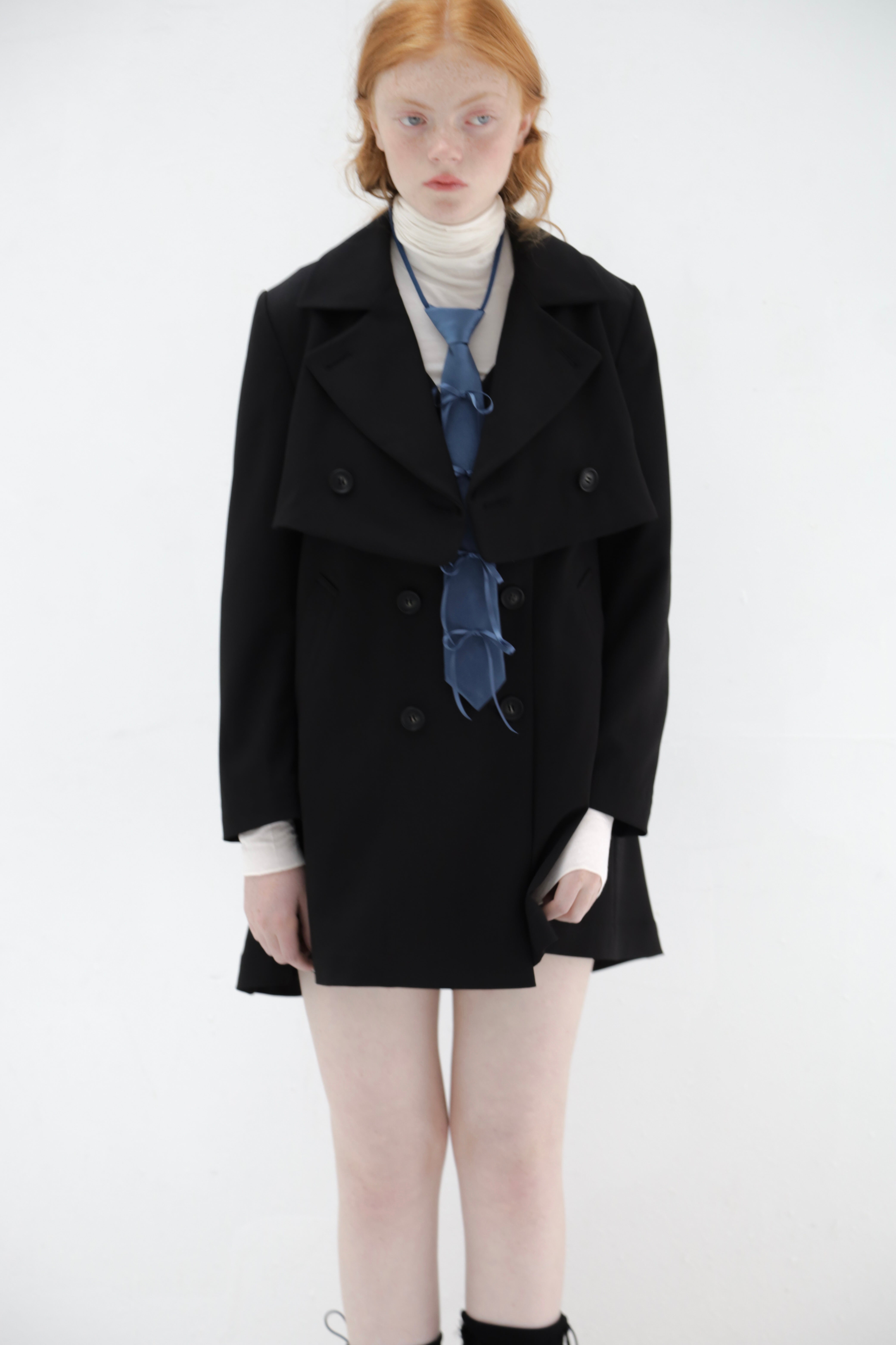 Ribbon rope tie (blue)