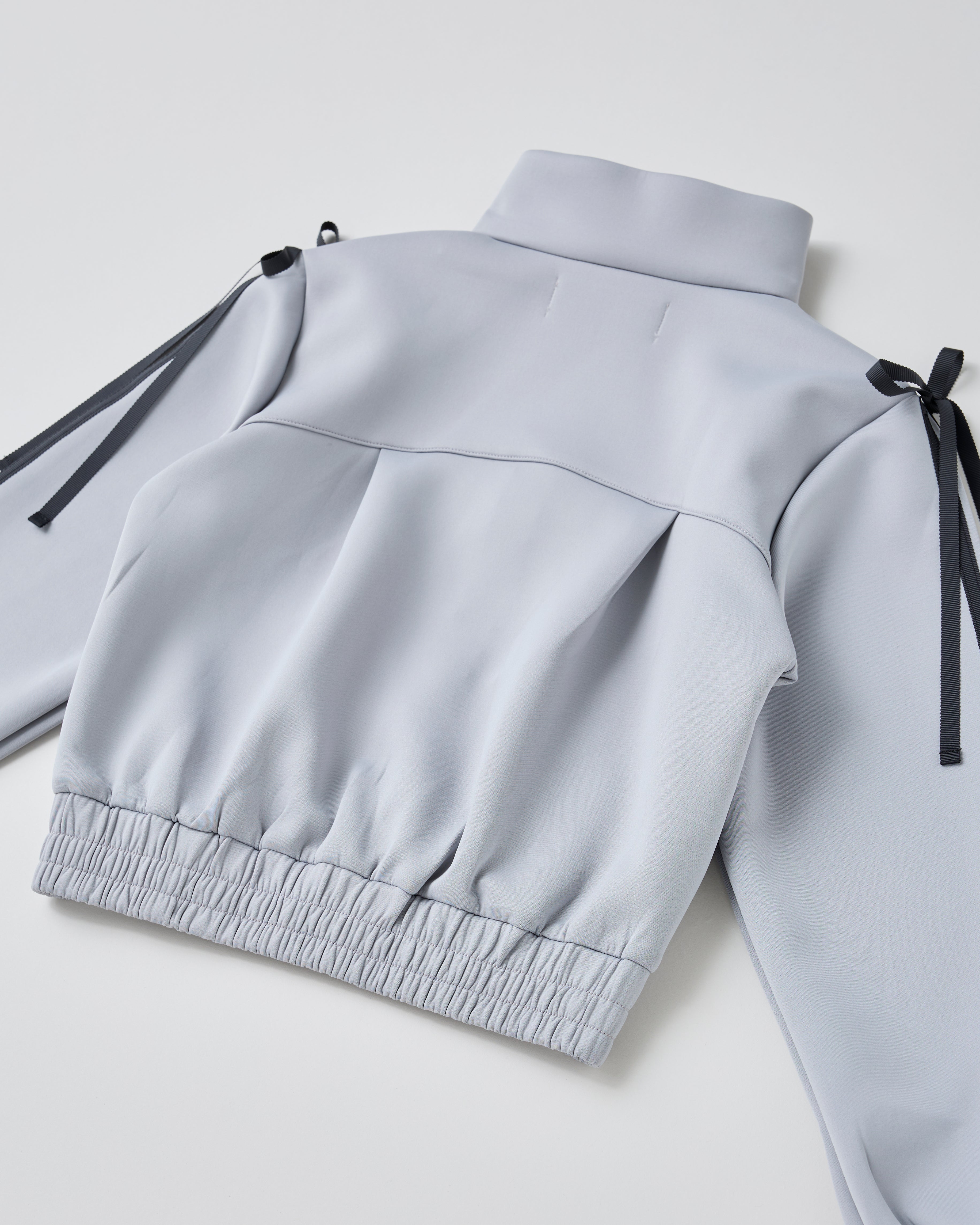 Ribbon track jacket (gray)