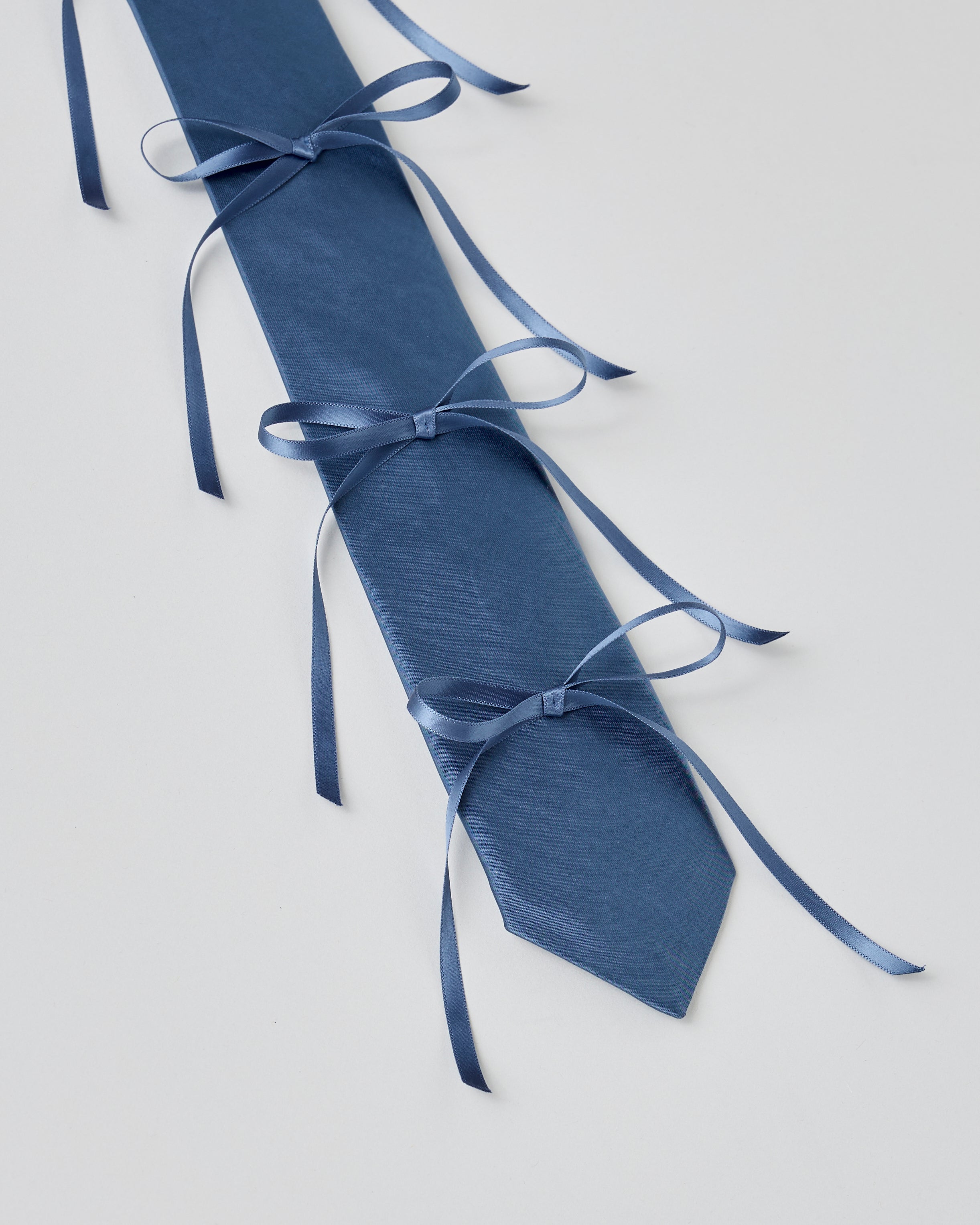 Ribbon rope tie (blue)