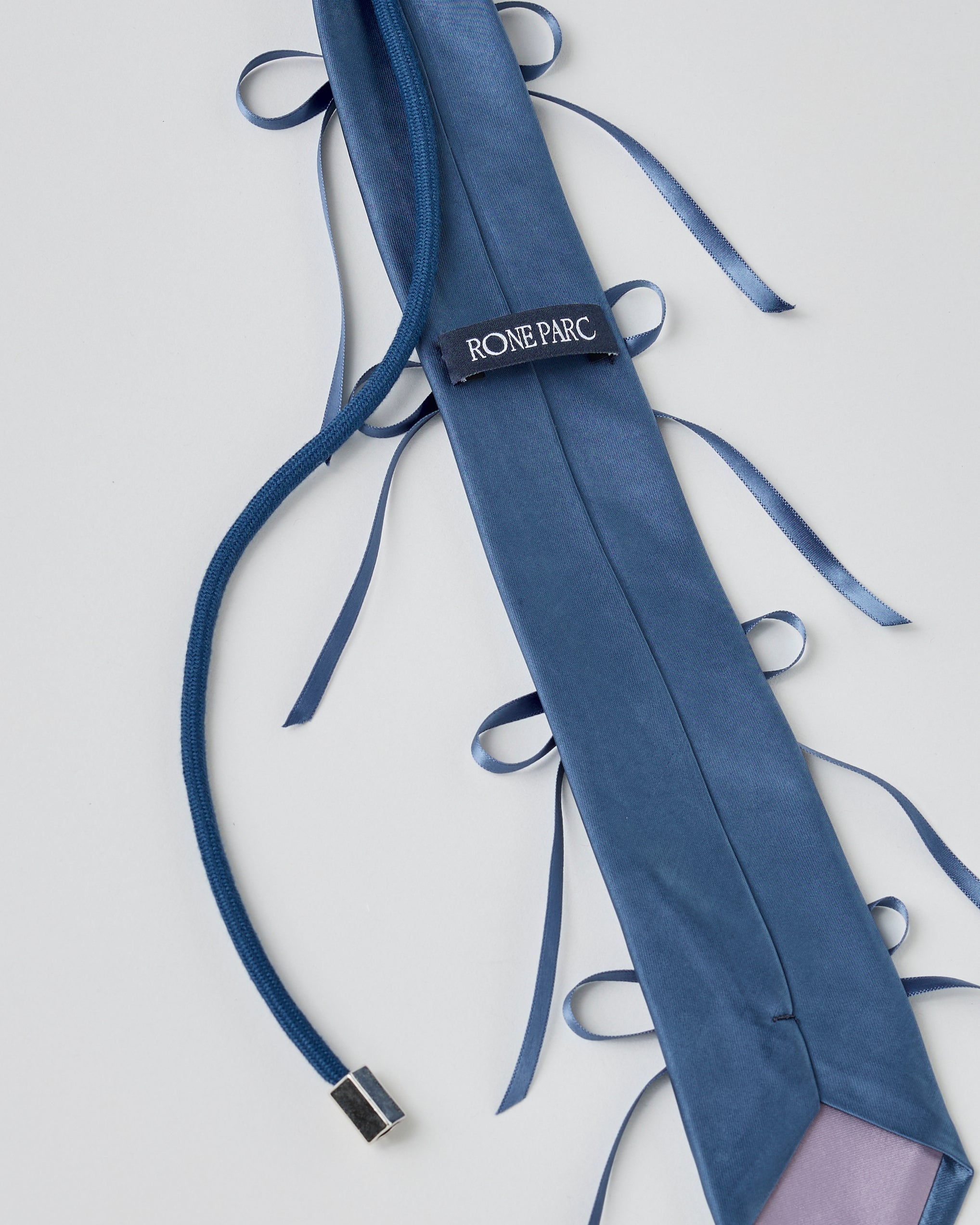 Ribbon rope tie (blue)