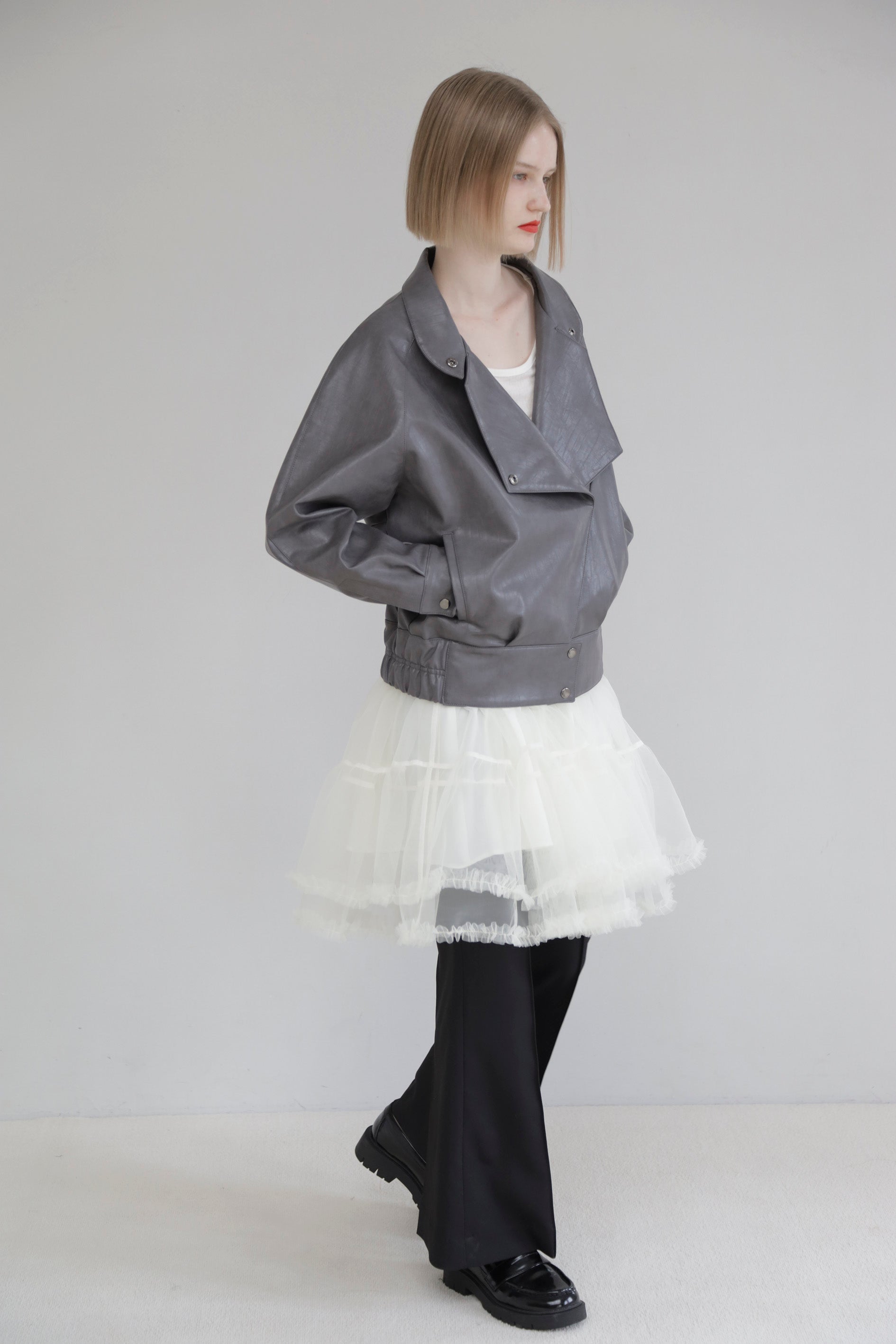 Jersey tutu skirt (off white)