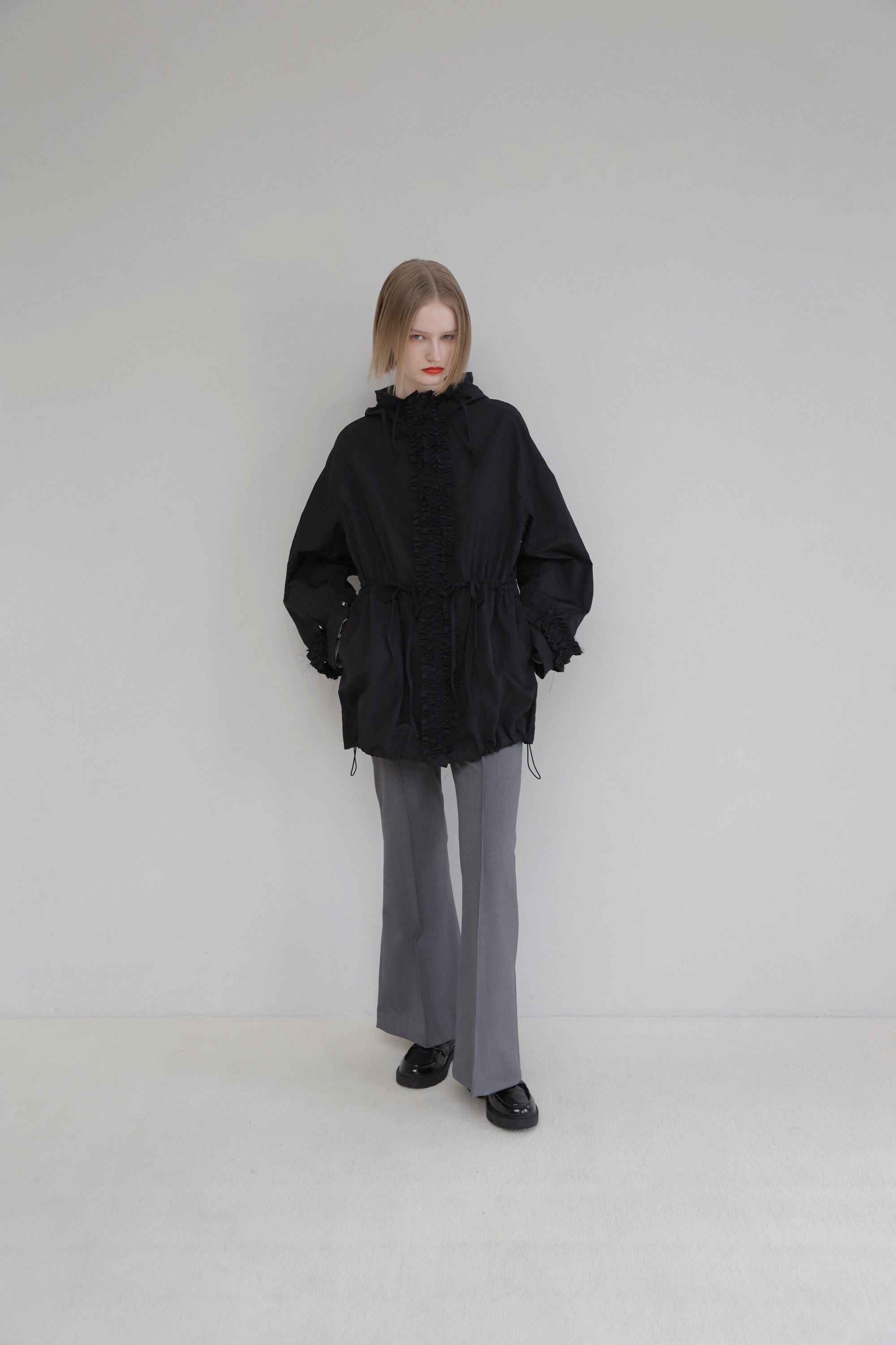 UNI lip slacks (gray)