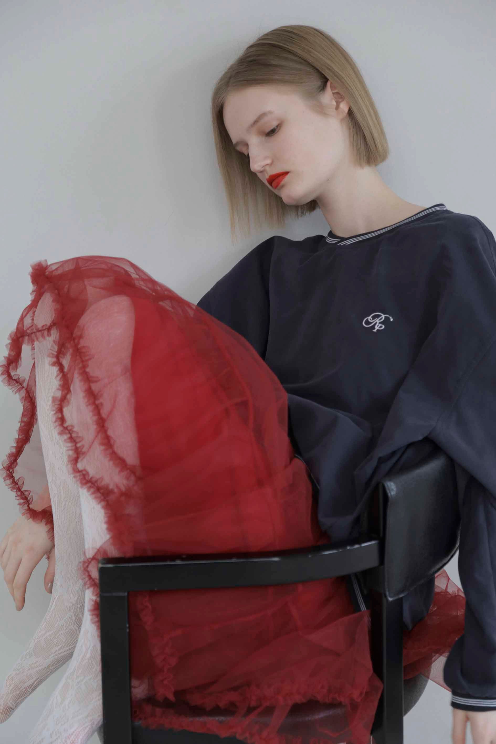Jersey tutu skirt (red)