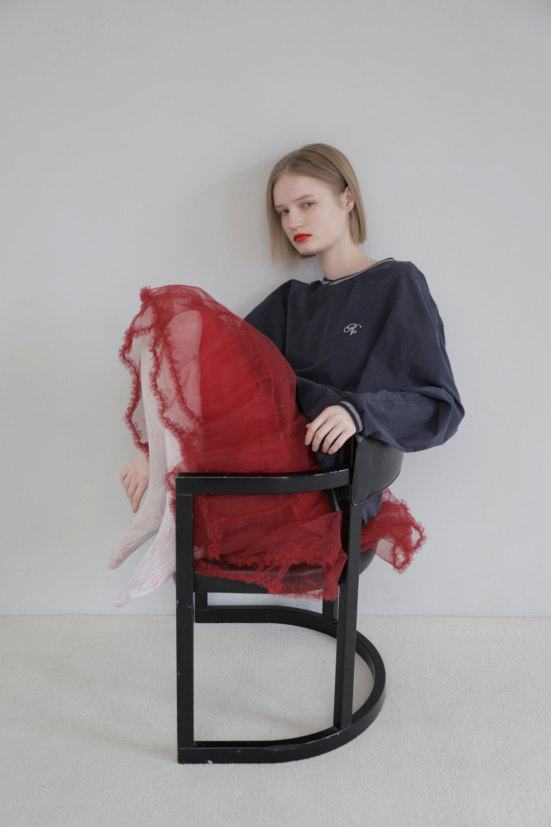 Jersey tutu skirt (red)