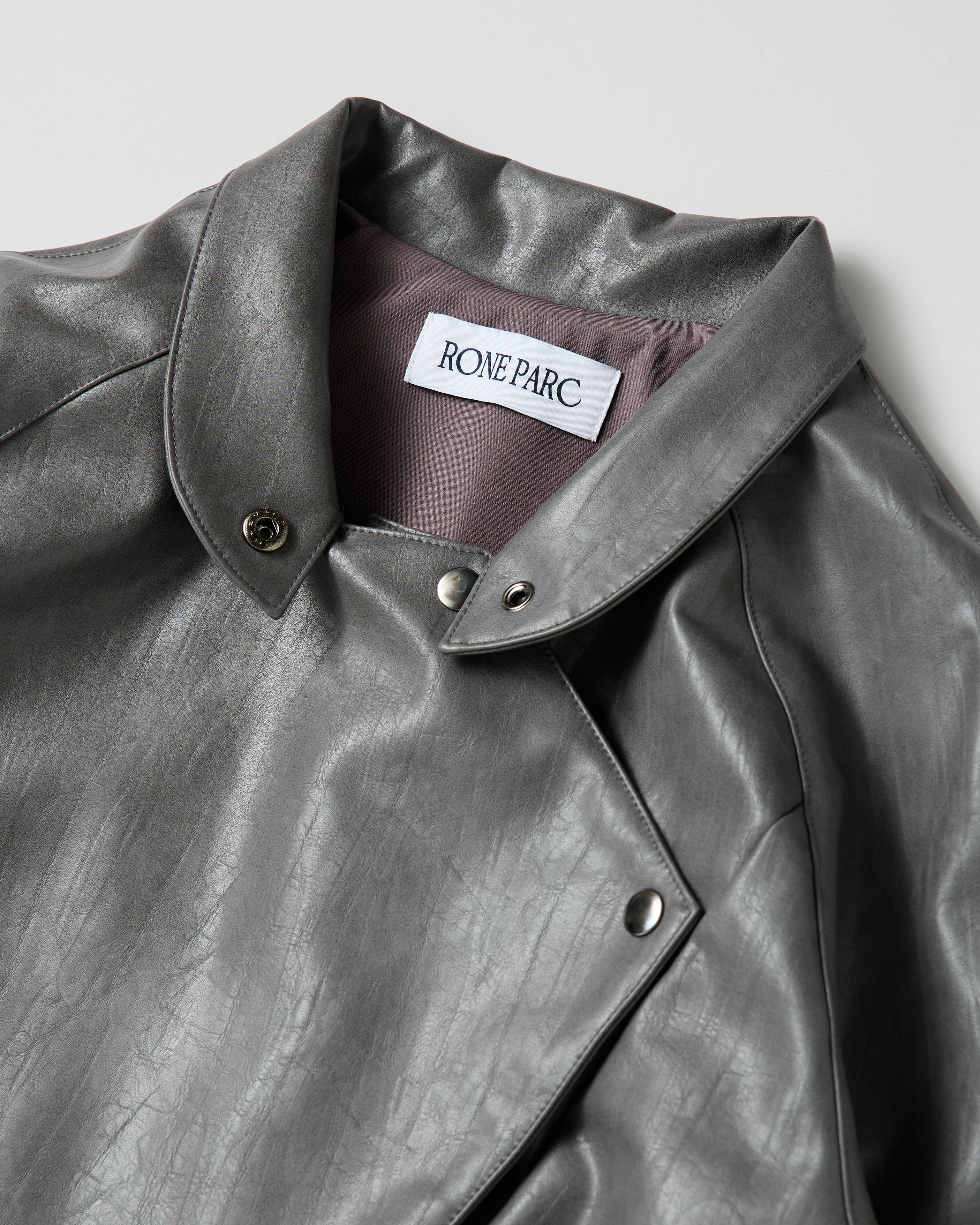 Leather jacket (charcoal)