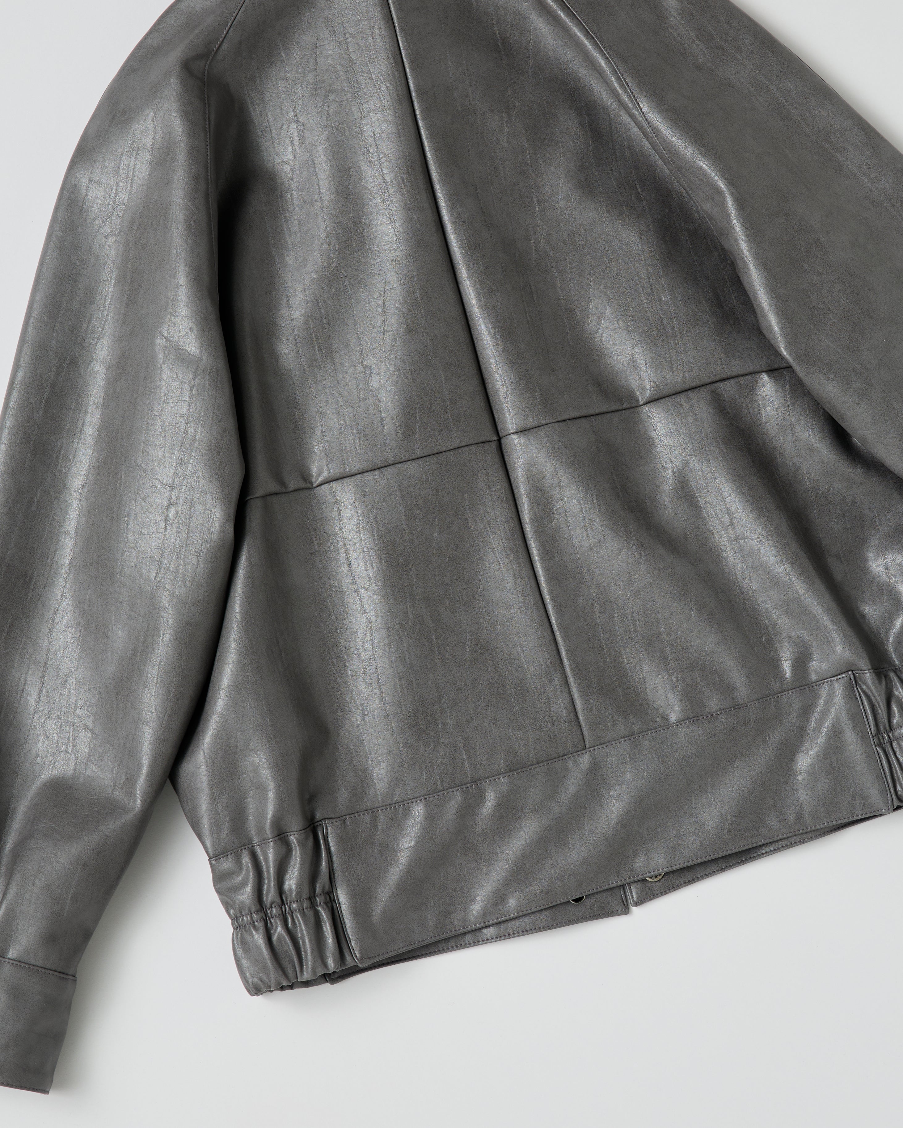 Leather jacket (charcoal)