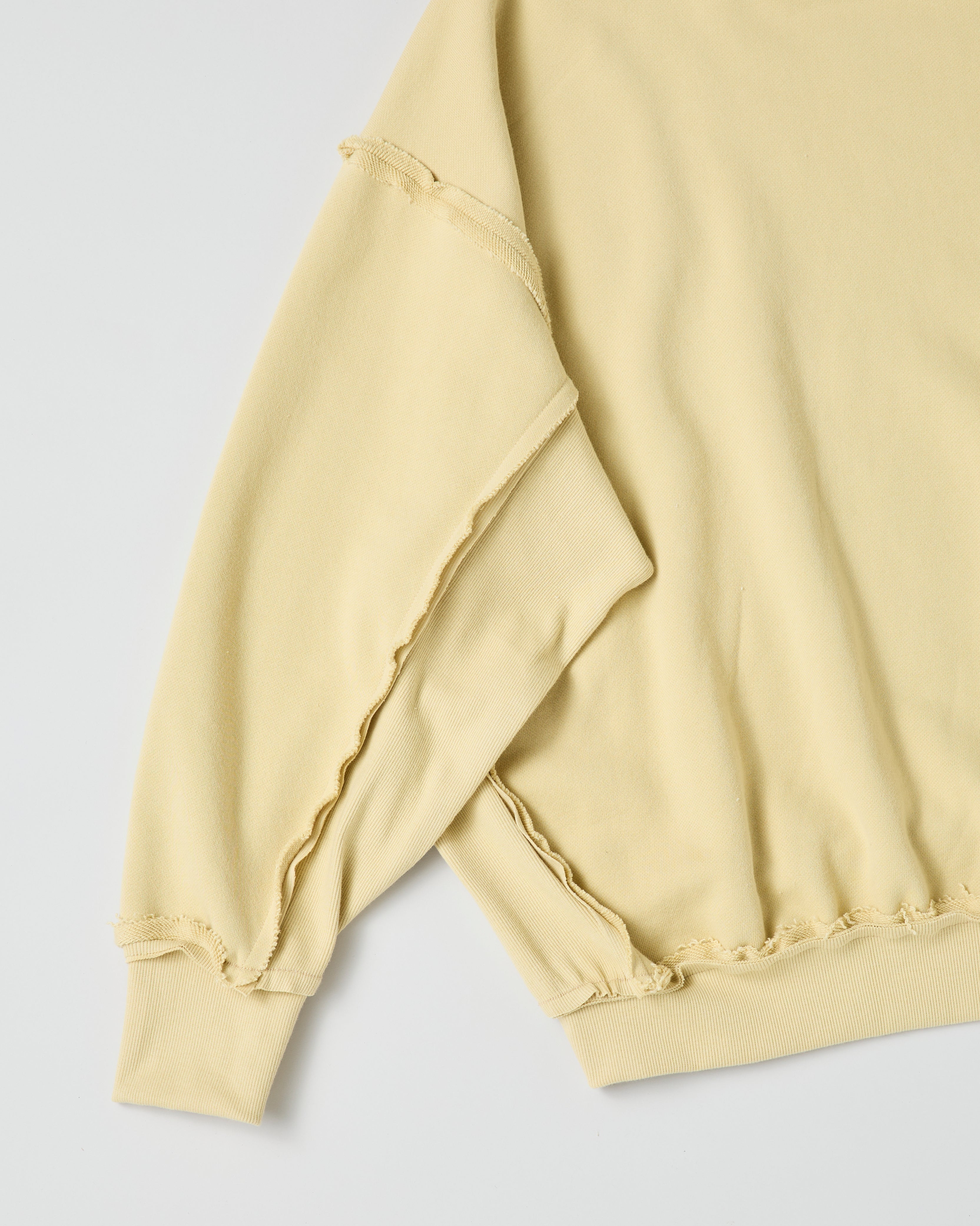 Oversized sweat shirt (butter yellow)