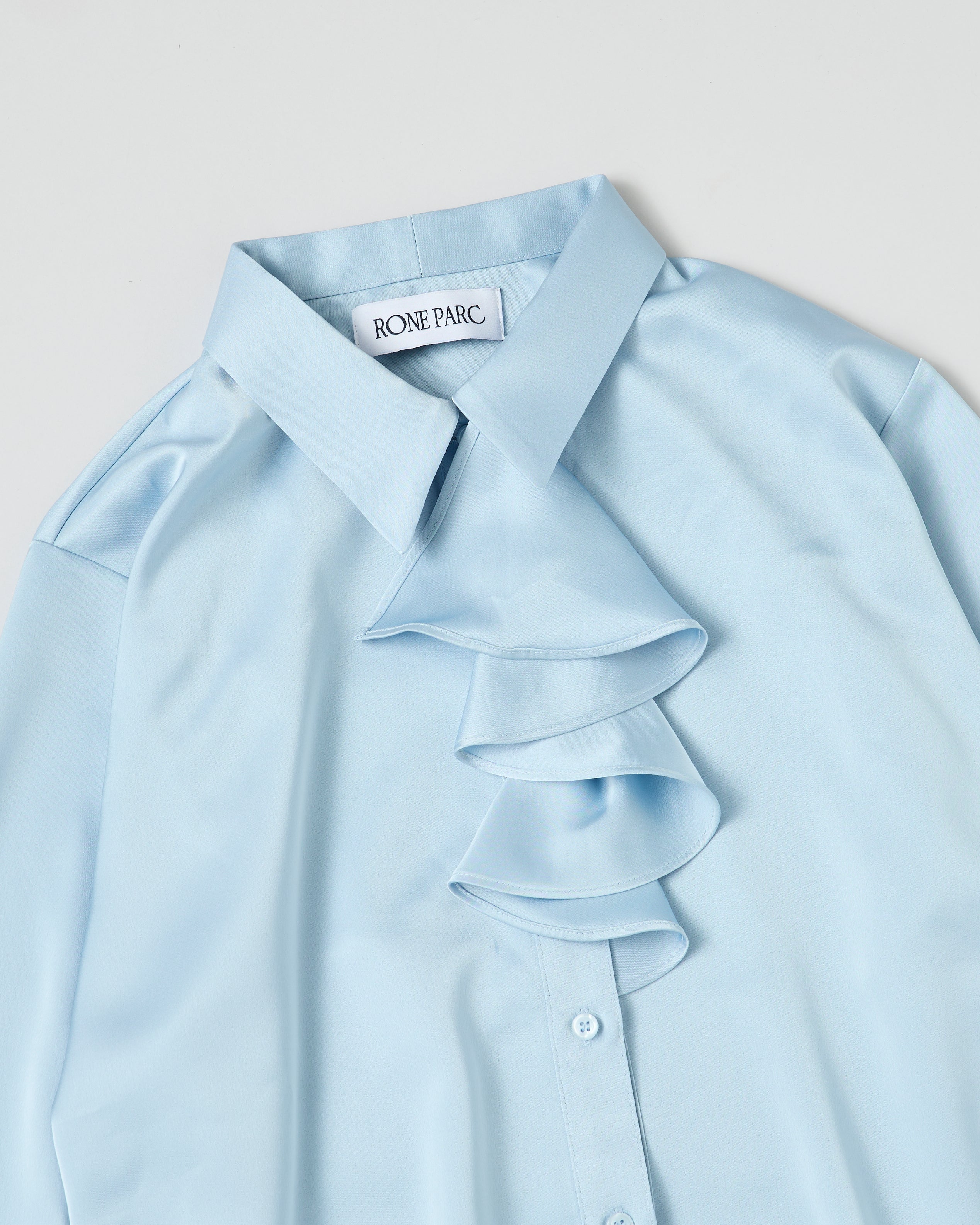 2way ruffle shirt (light blue)