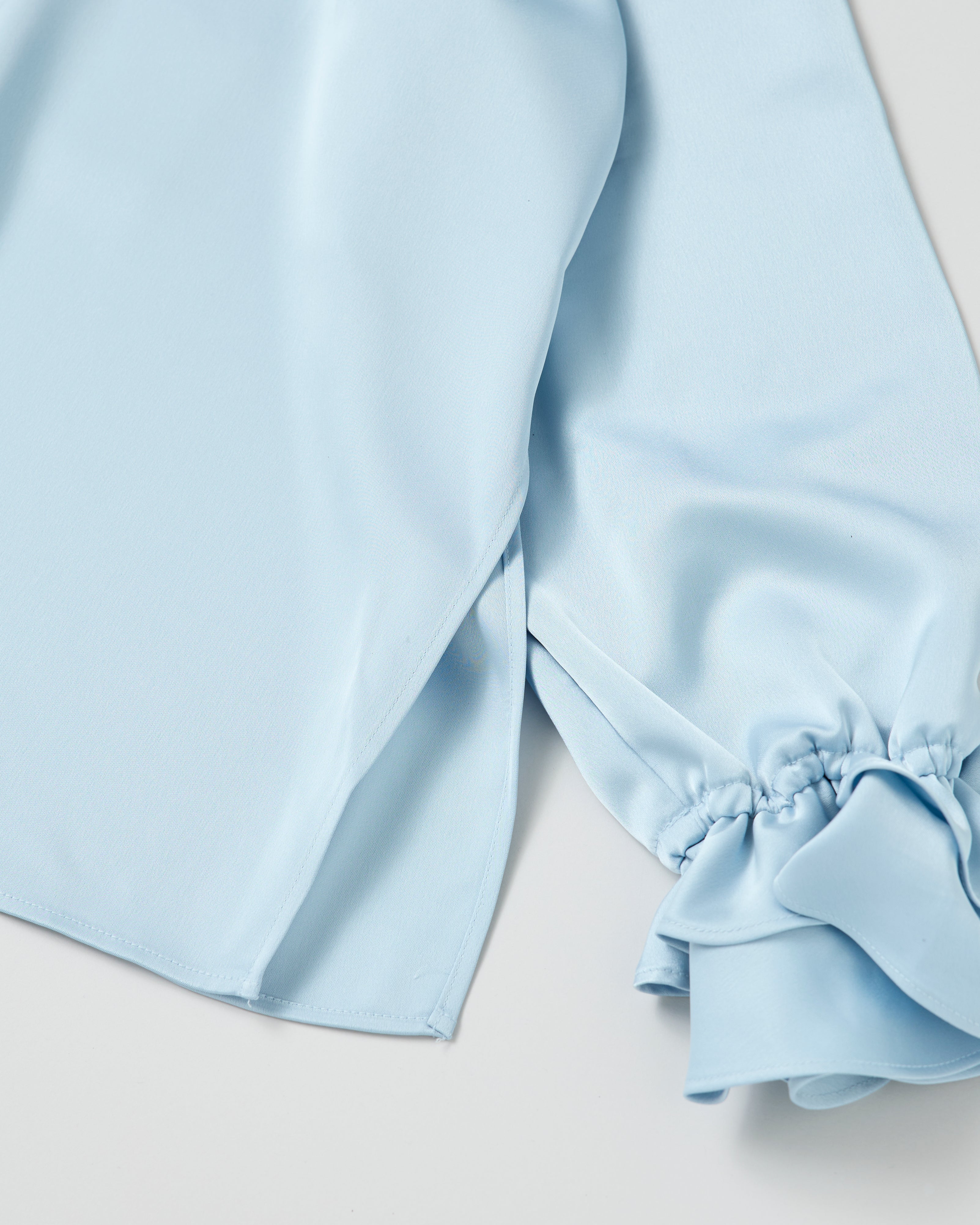 2way ruffle shirt (light blue)