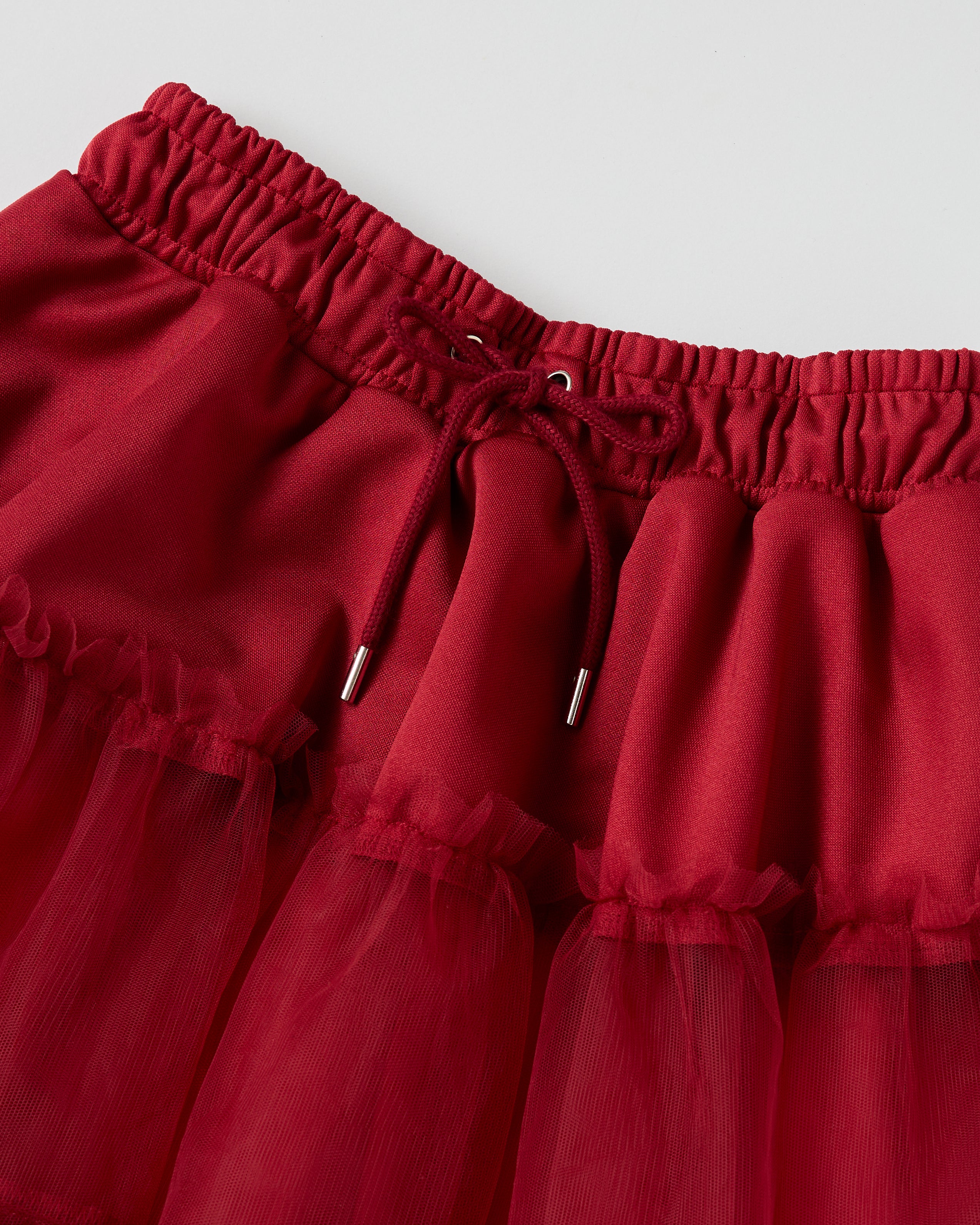Jersey tutu skirt (red)