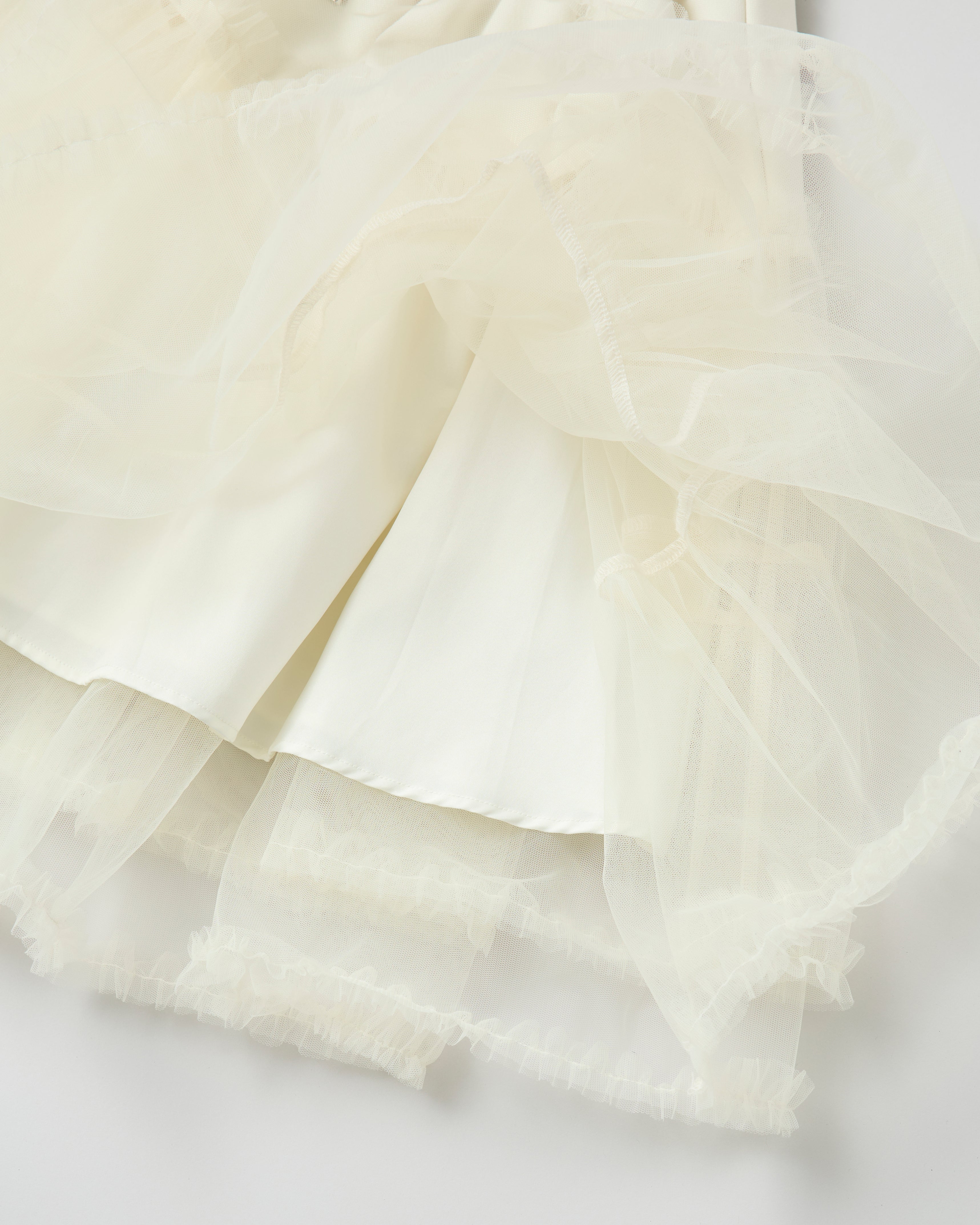 Jersey tutu skirt (off white)
