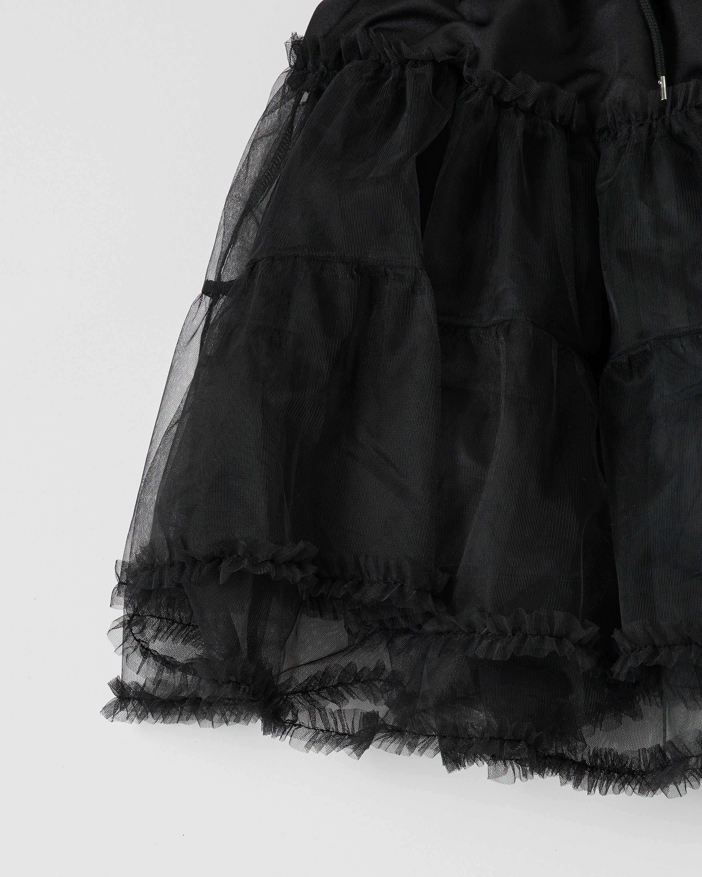 Jersey tutu skirt (black)