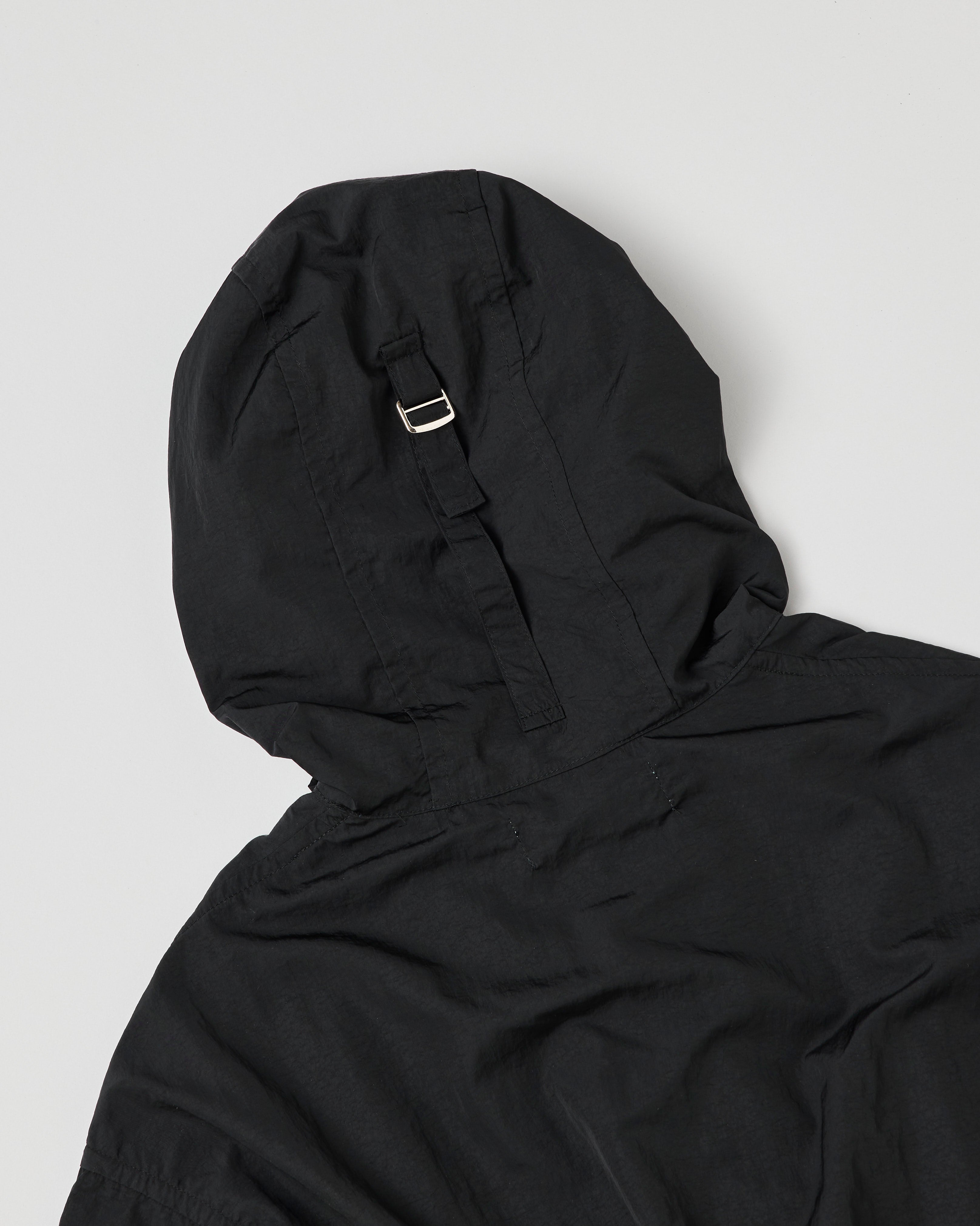 Frill nylon blouson (black)