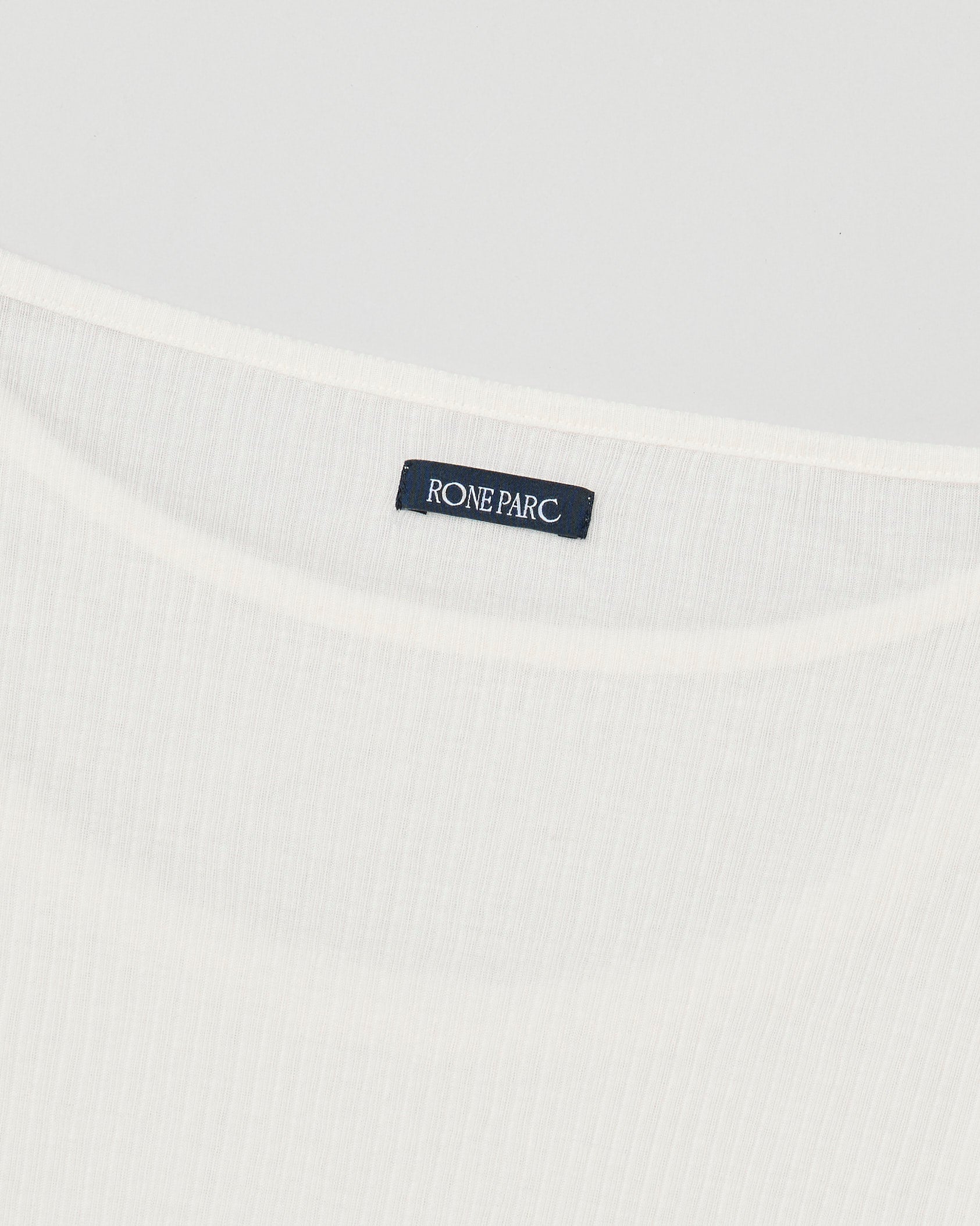 Rib sheer tops (offwhite)