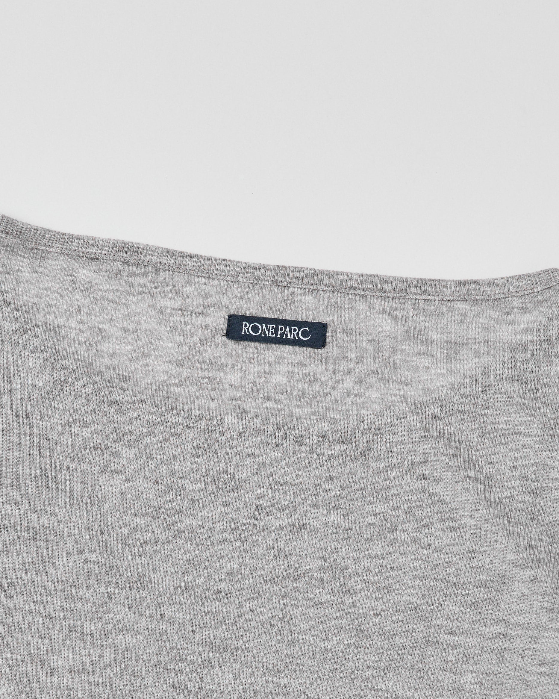 Rib sheer tops (gray)