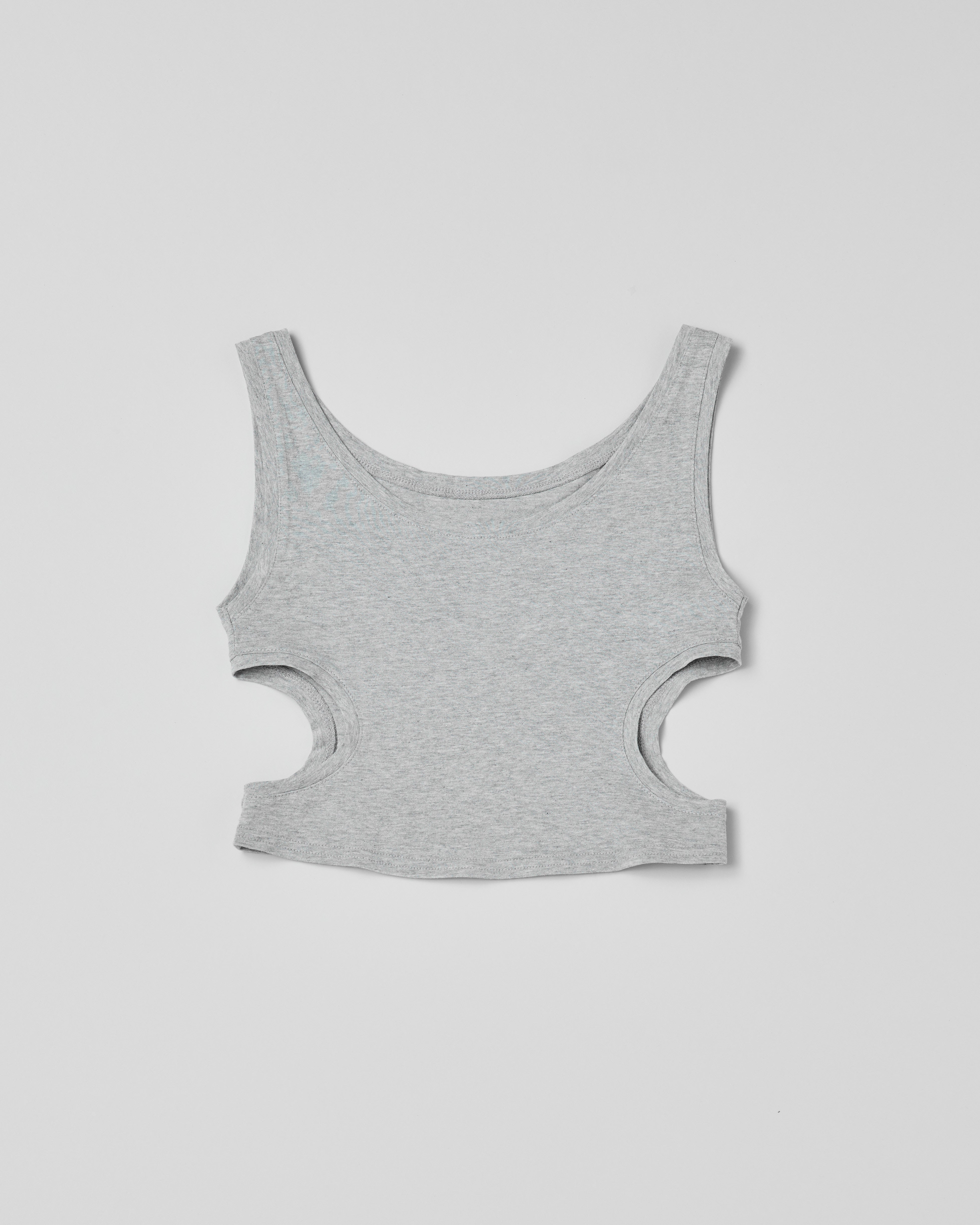 Cutting layered tank top (gray)