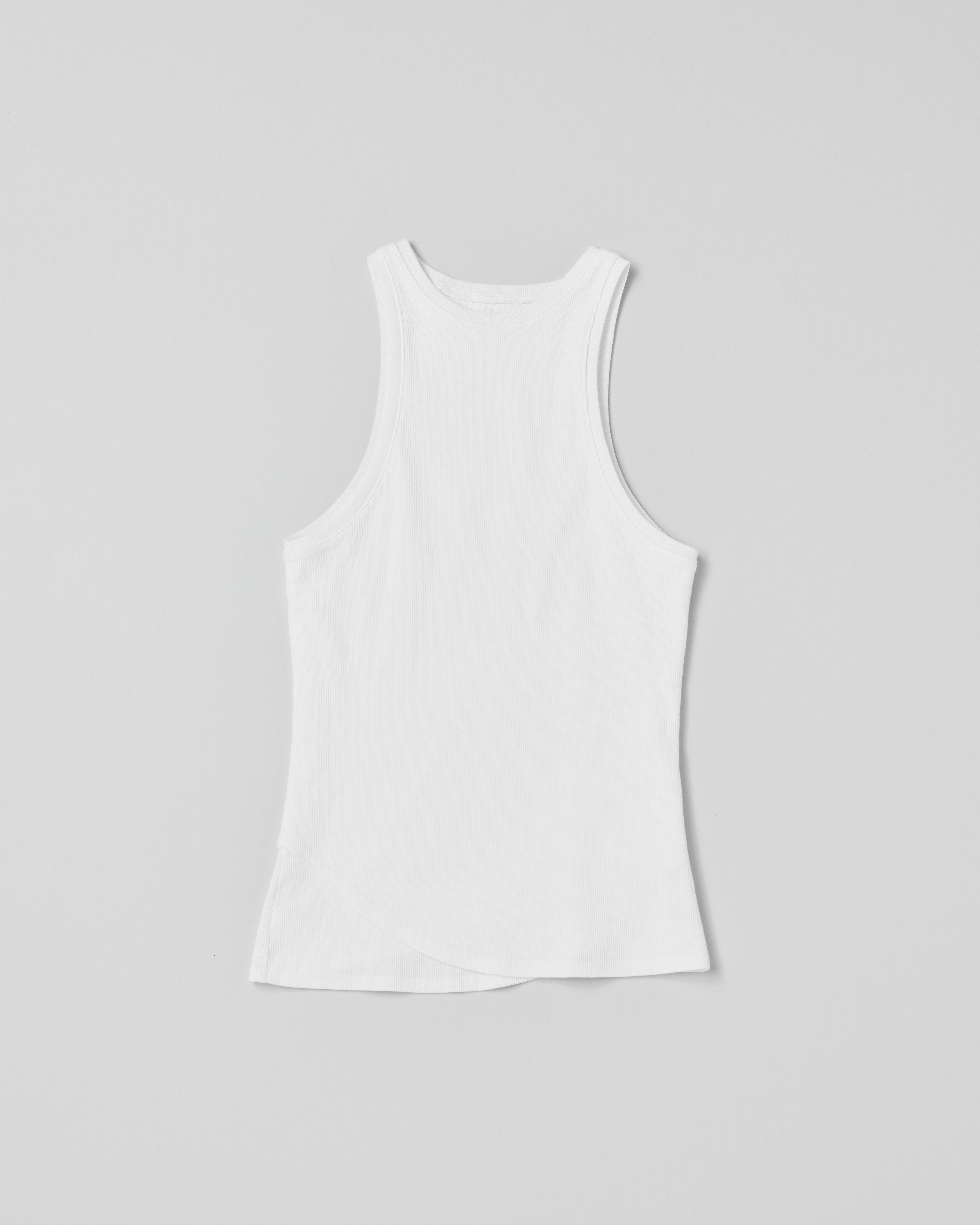 Cutting layered tank top (white)
