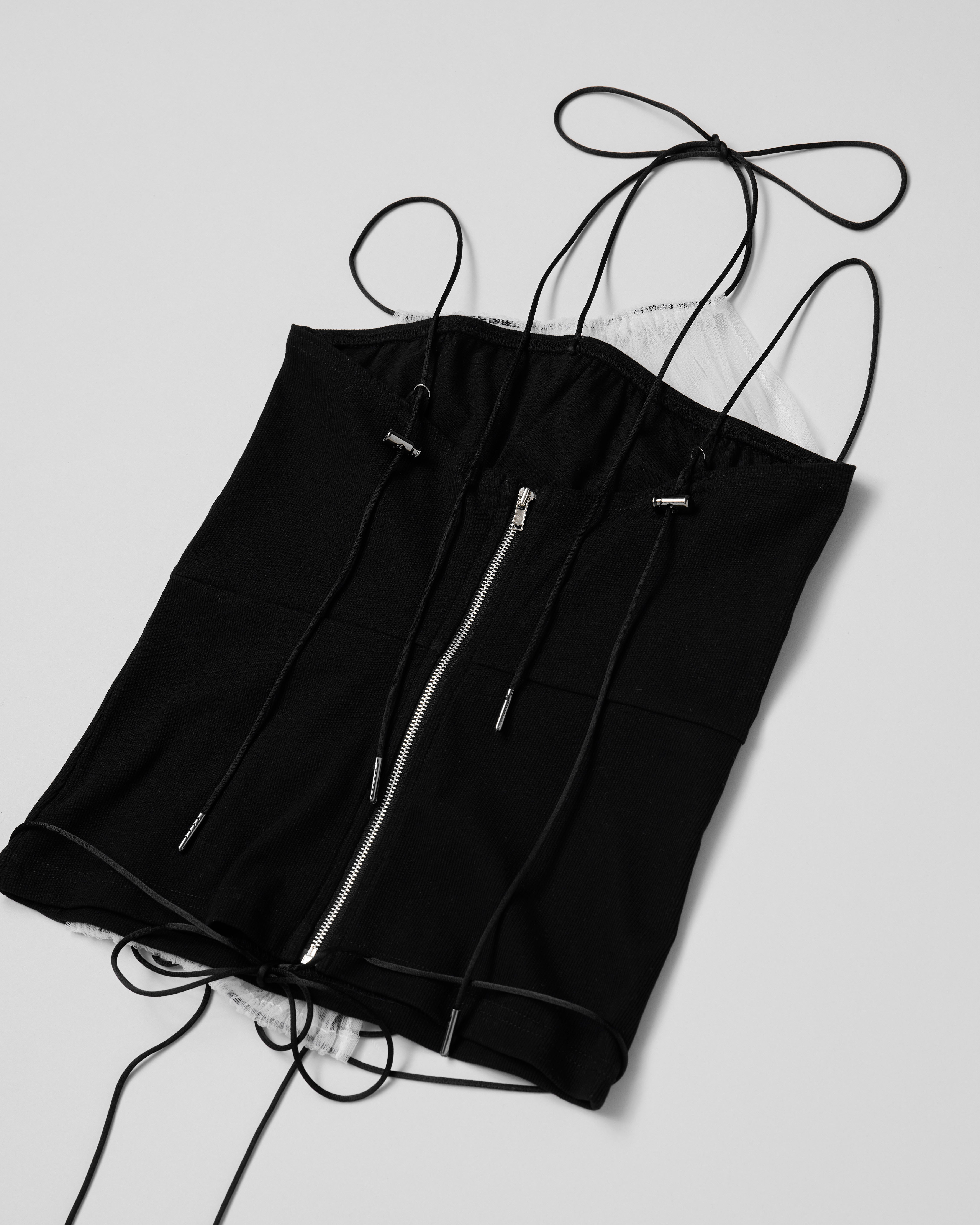 Gather camisole (black)