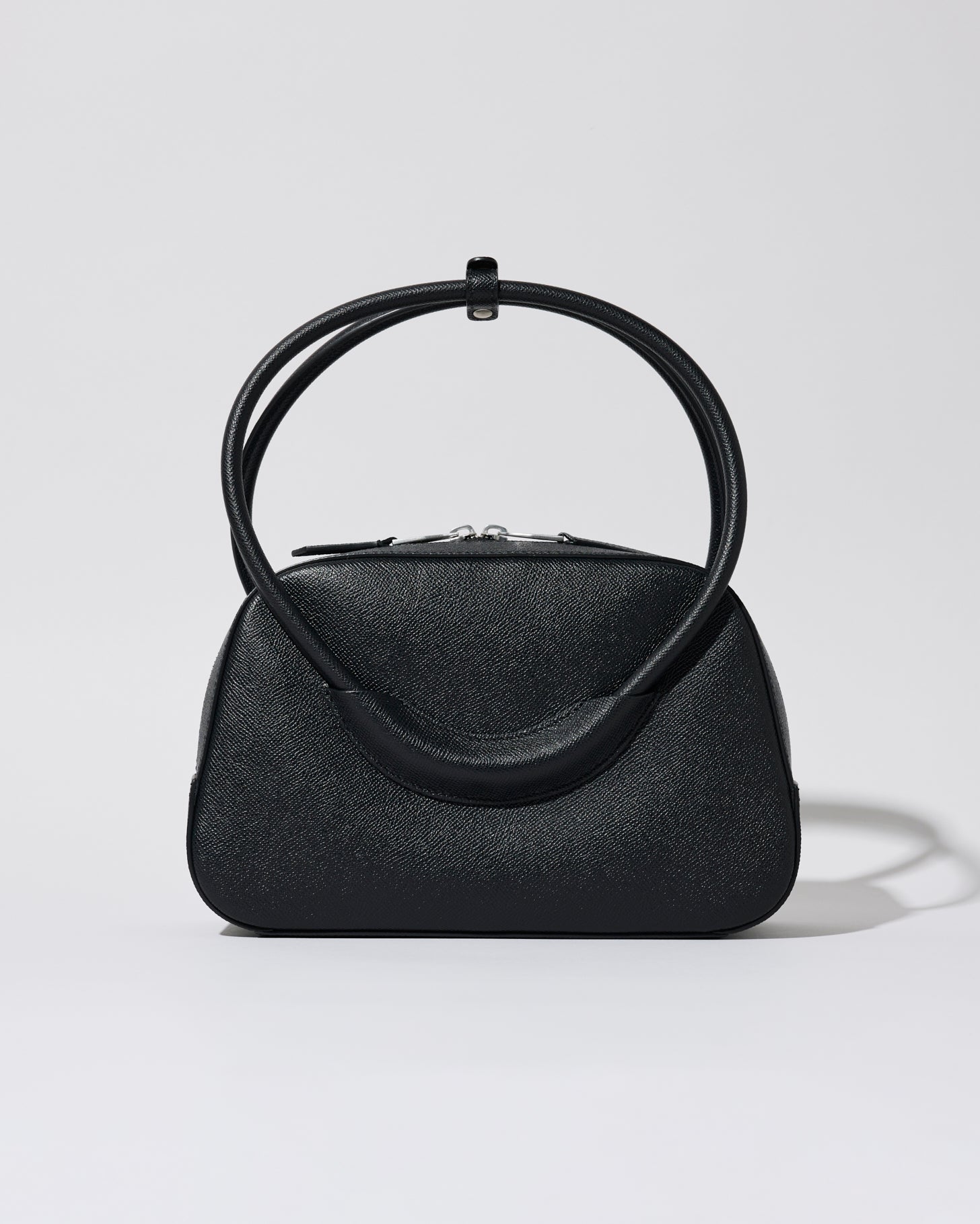 Bow Ring Handle Bag(Black)
