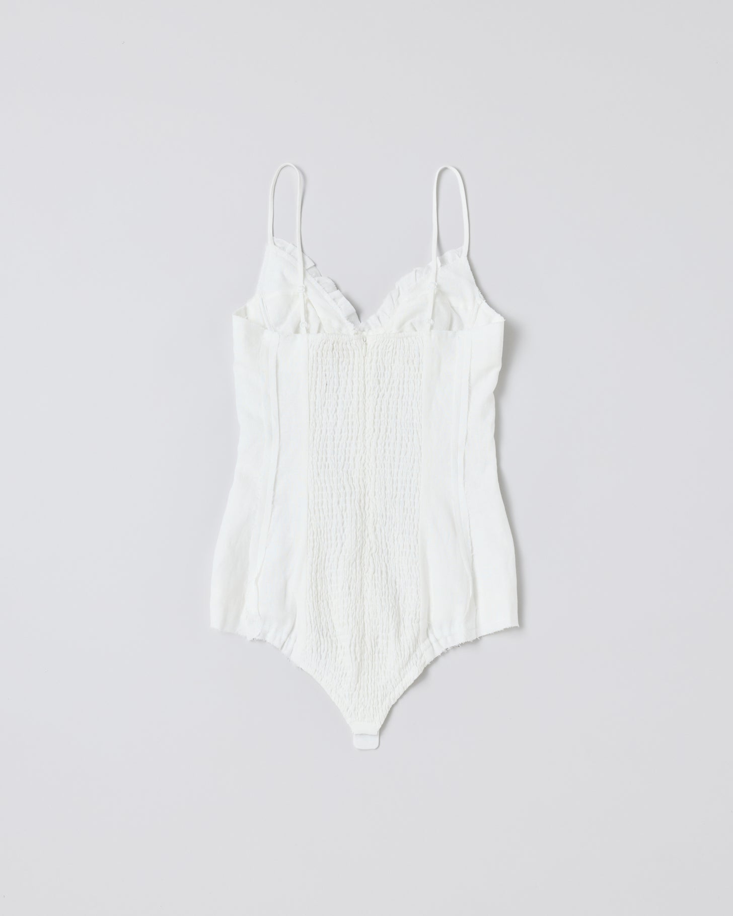 Ruched Bustier Cami Top(White)