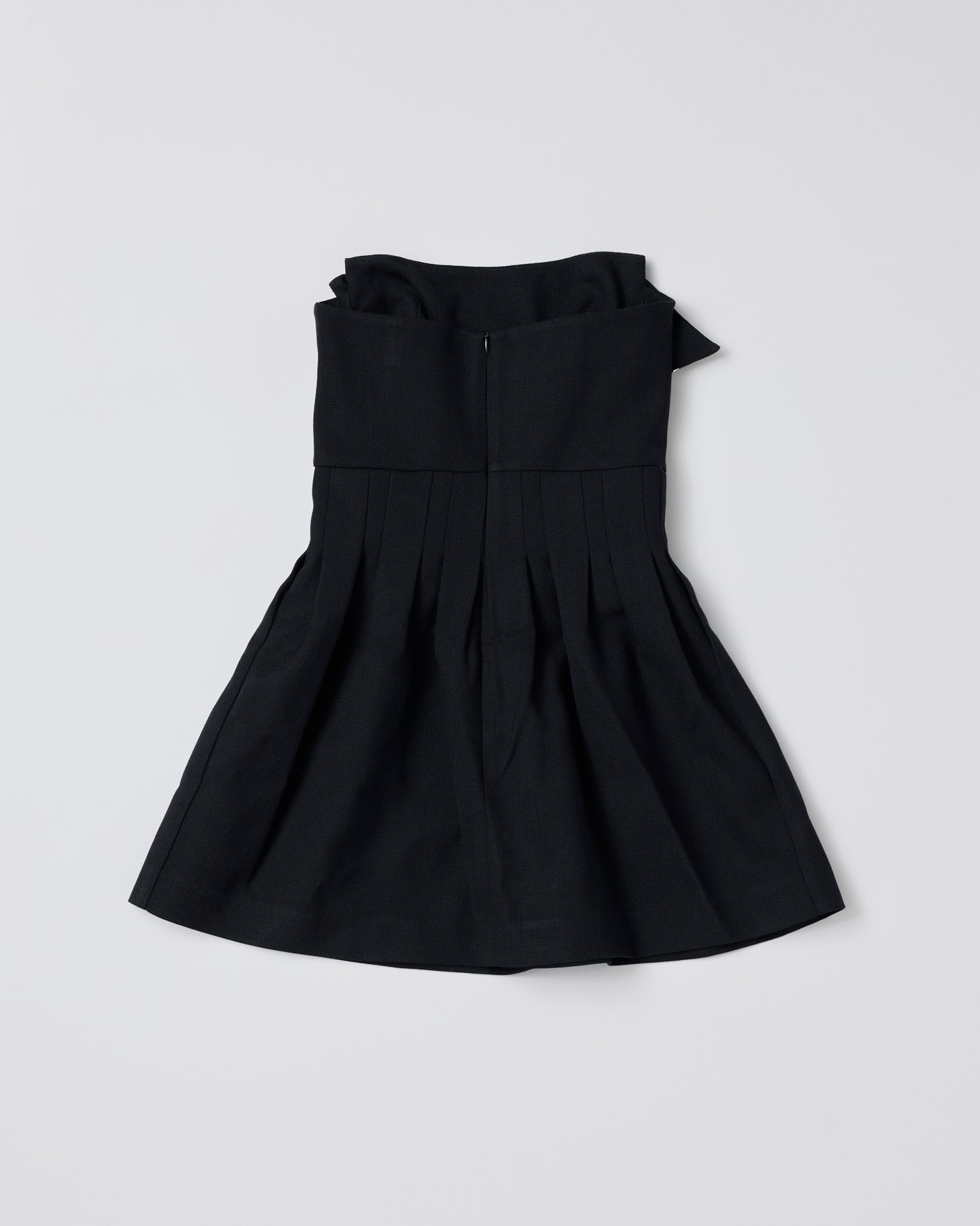 Double-Layer Bustier Mini Dress(Navy blue)
