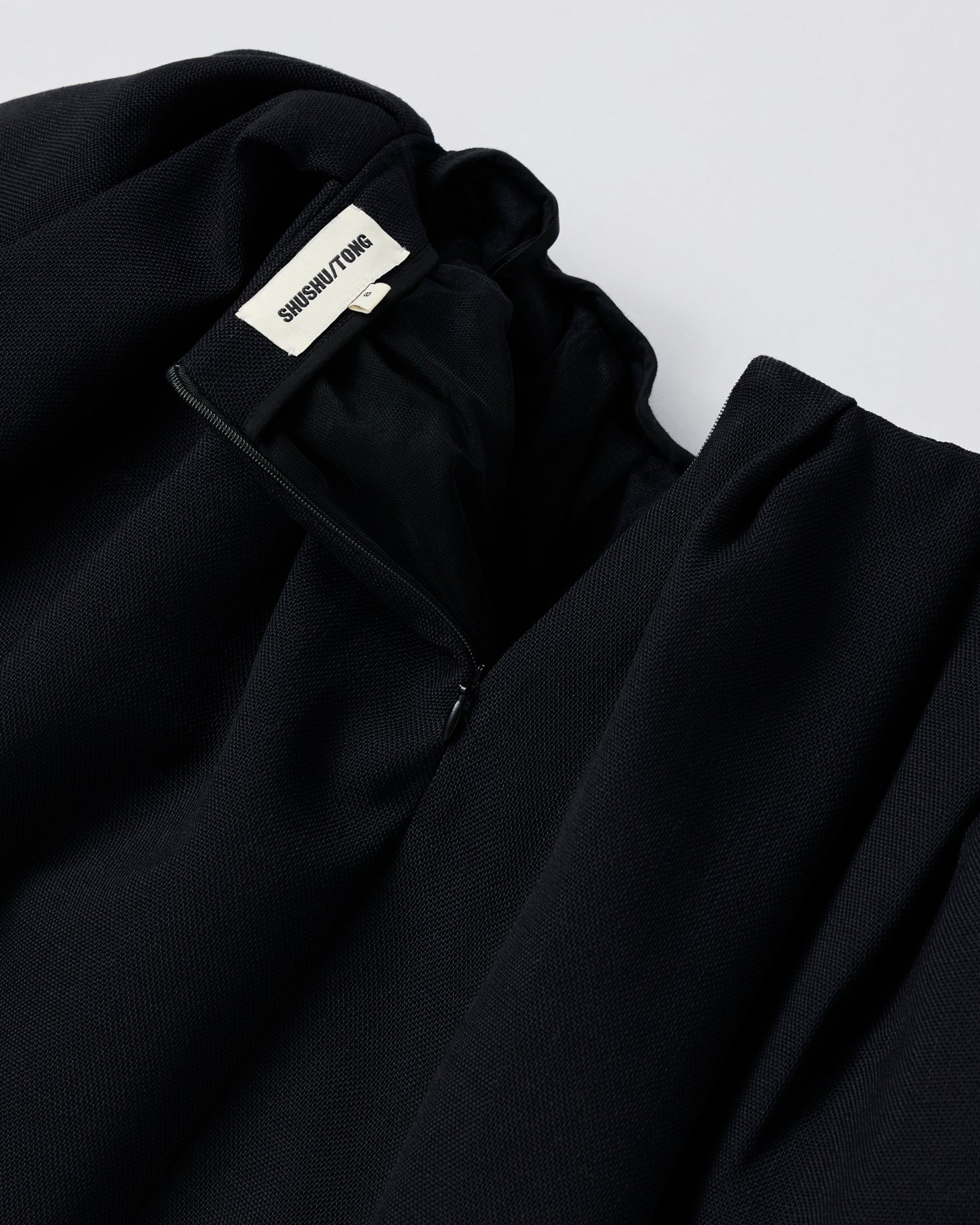Pleated Pouf Skirt(Navy)