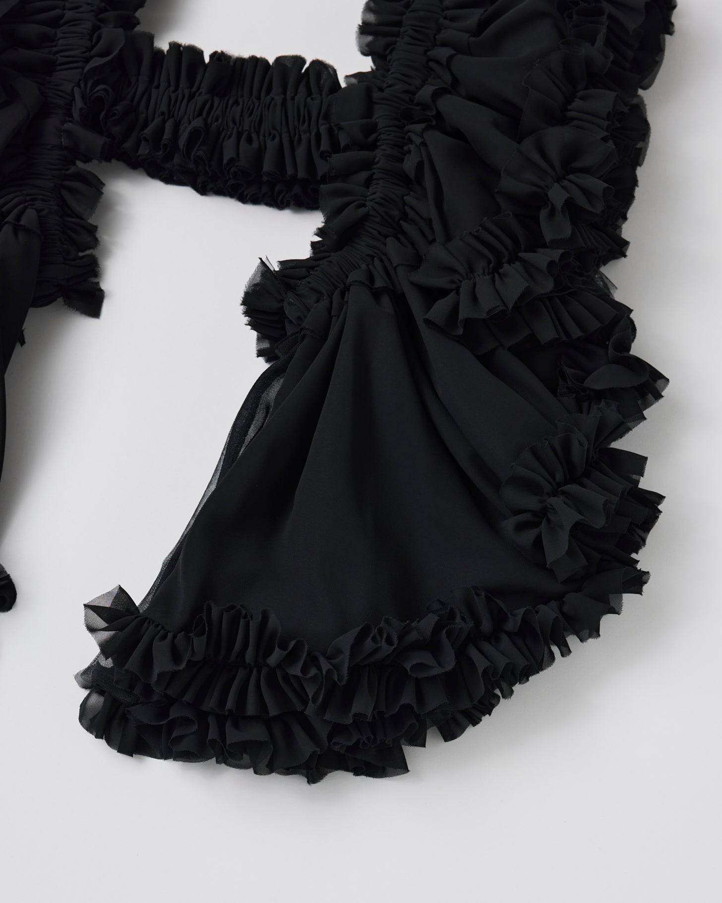 Tulle Frill Bustier(Black)