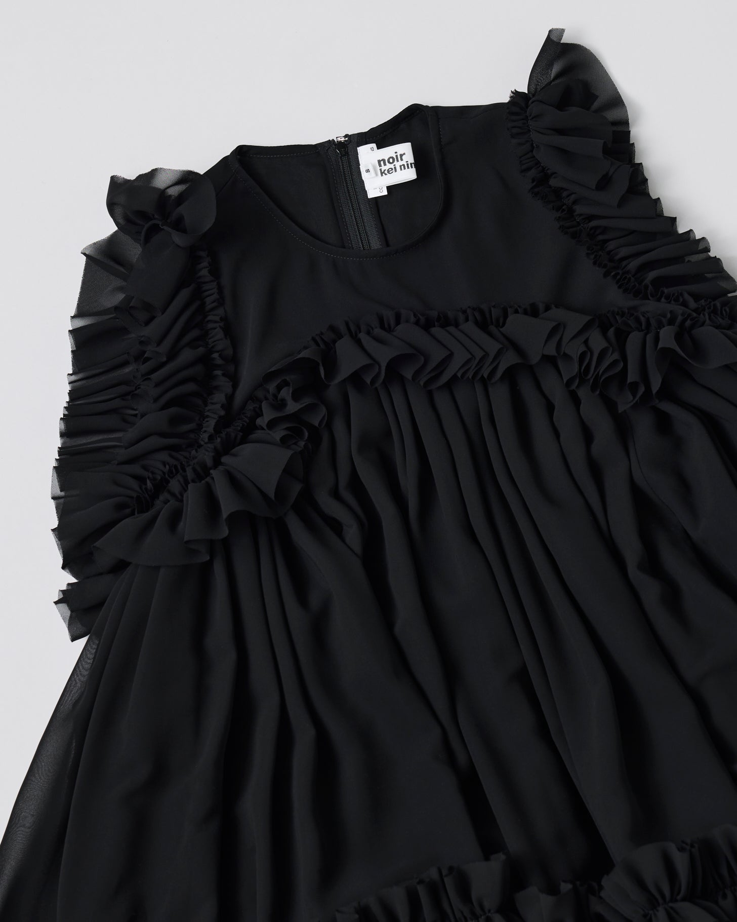 Tulle Frill Dress(Black)