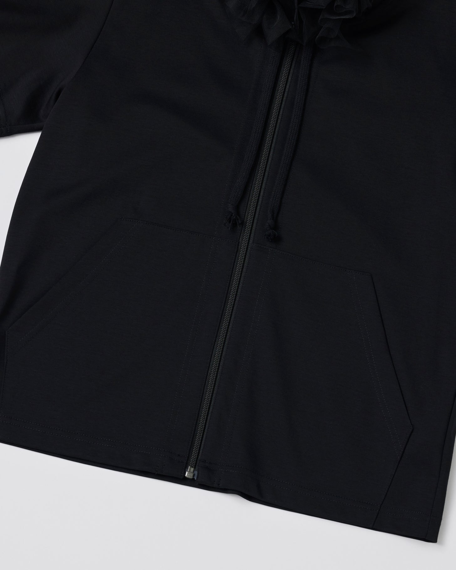 Frill Zip Top(Black)