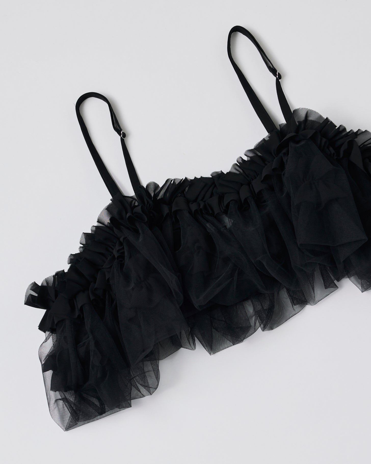Tulle Camisole Bustier(Black)