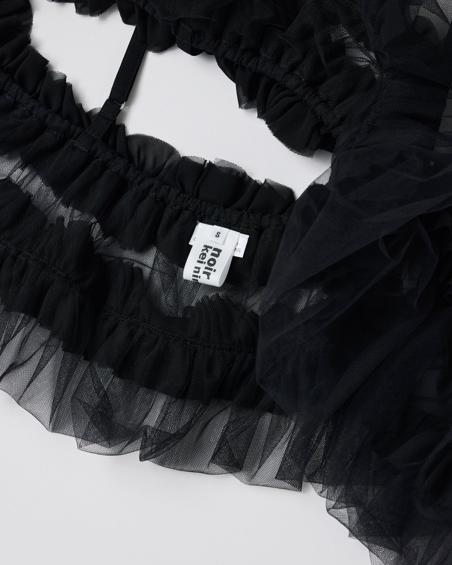 Tulle Camisole Bustier(Black)