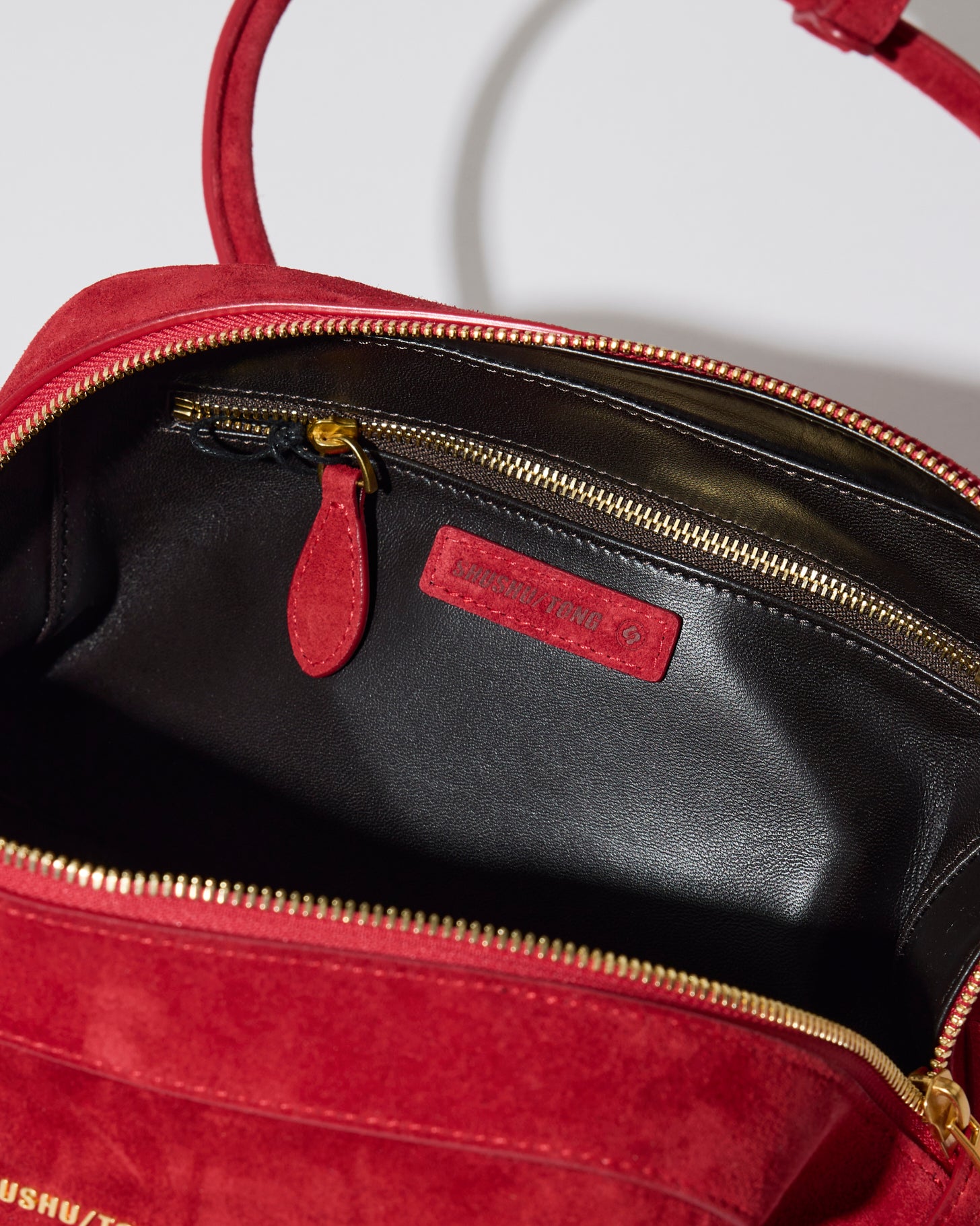 Bow Ring Handle Bag(Red)