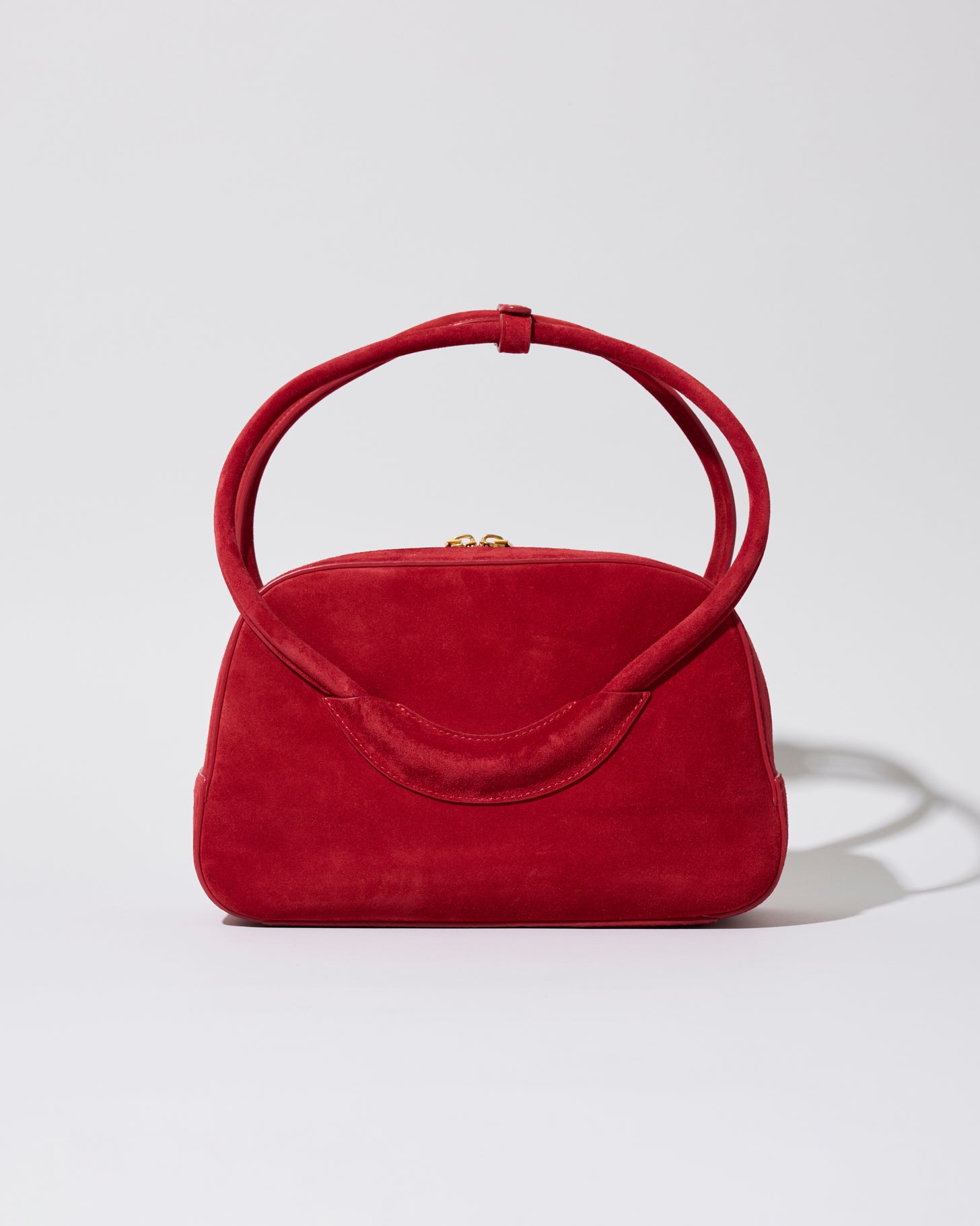 Bow Ring Handle Bag(Red)