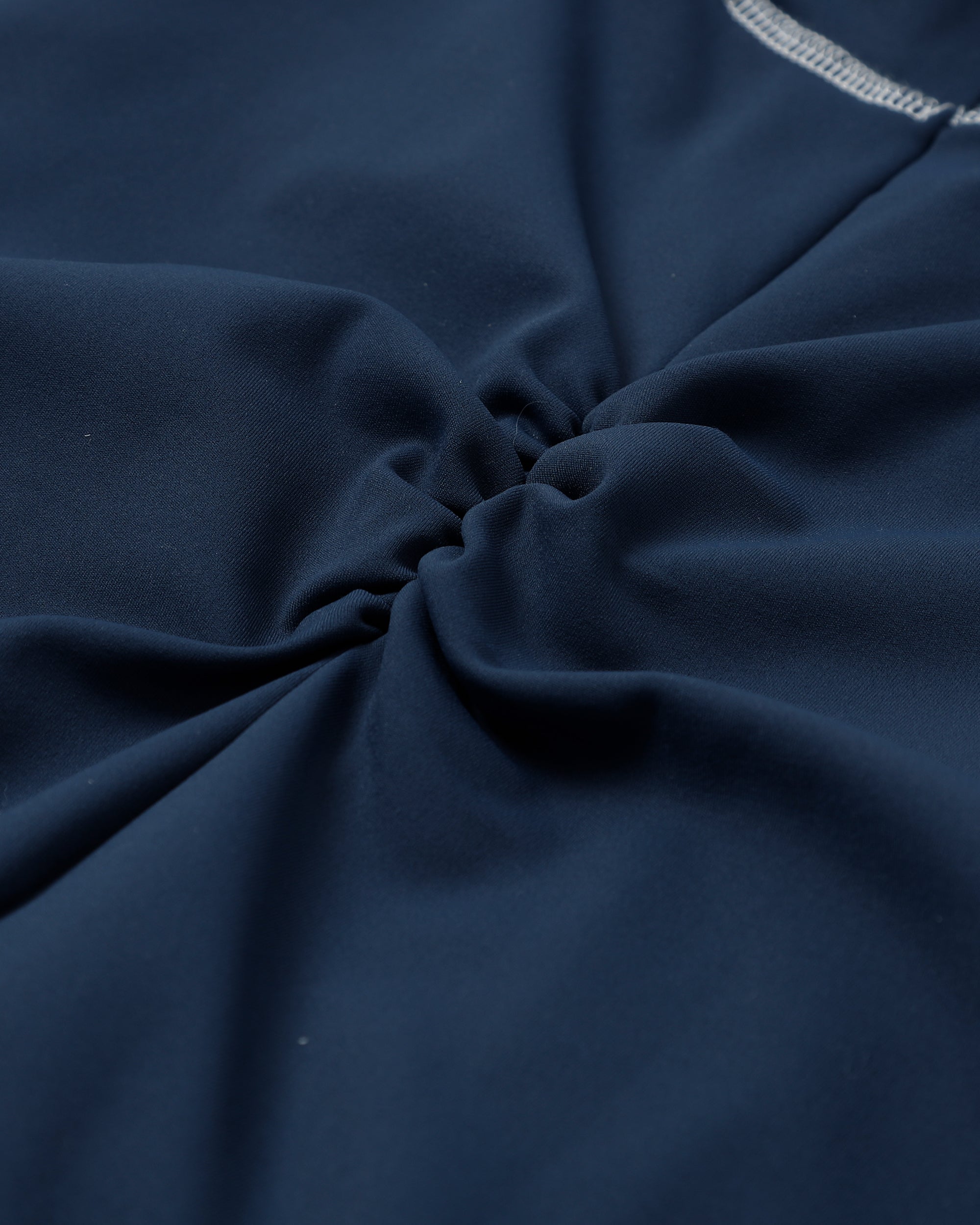 Scuba top tiered dress (navy-blue)