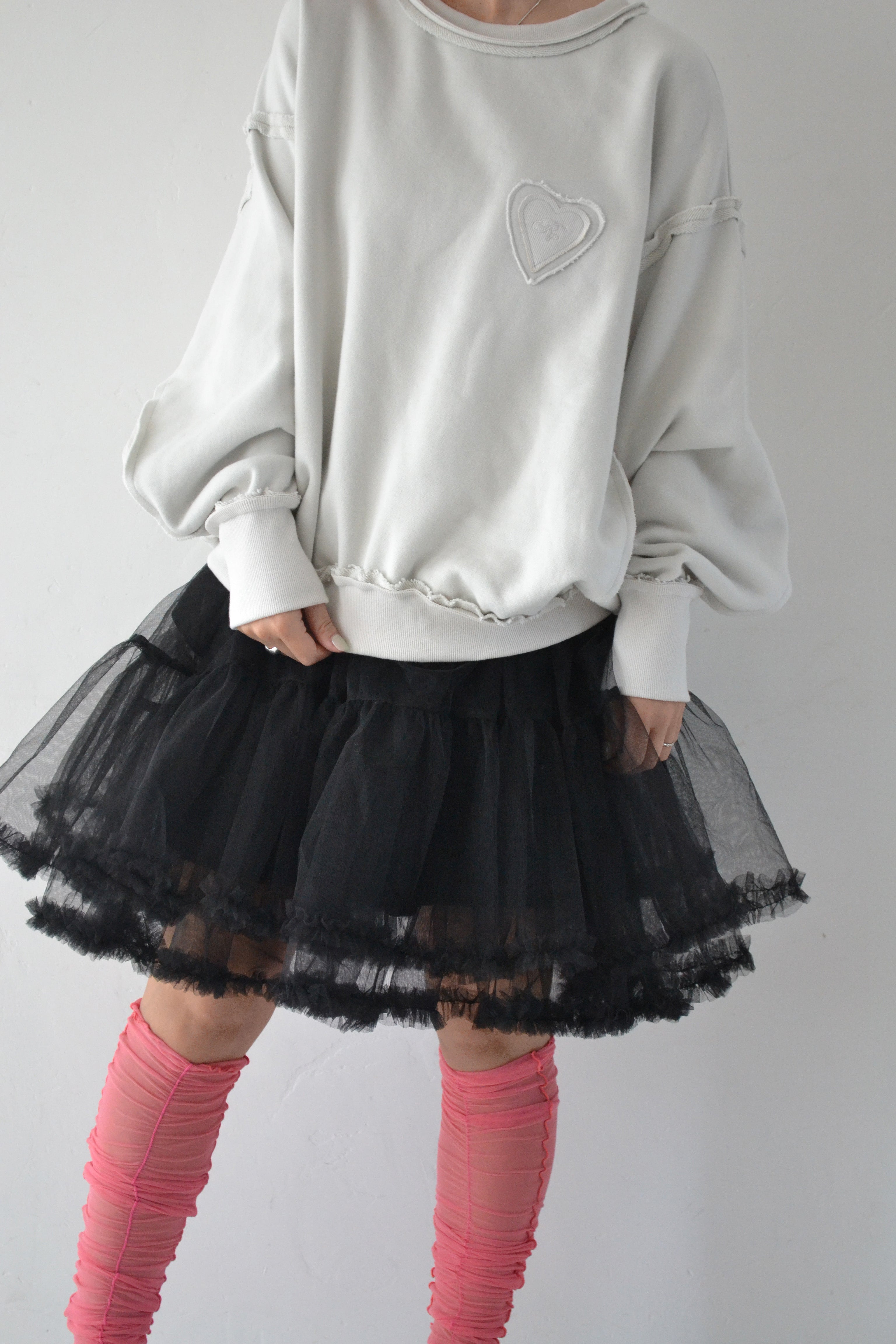 Jersey tutu skirt (black)
