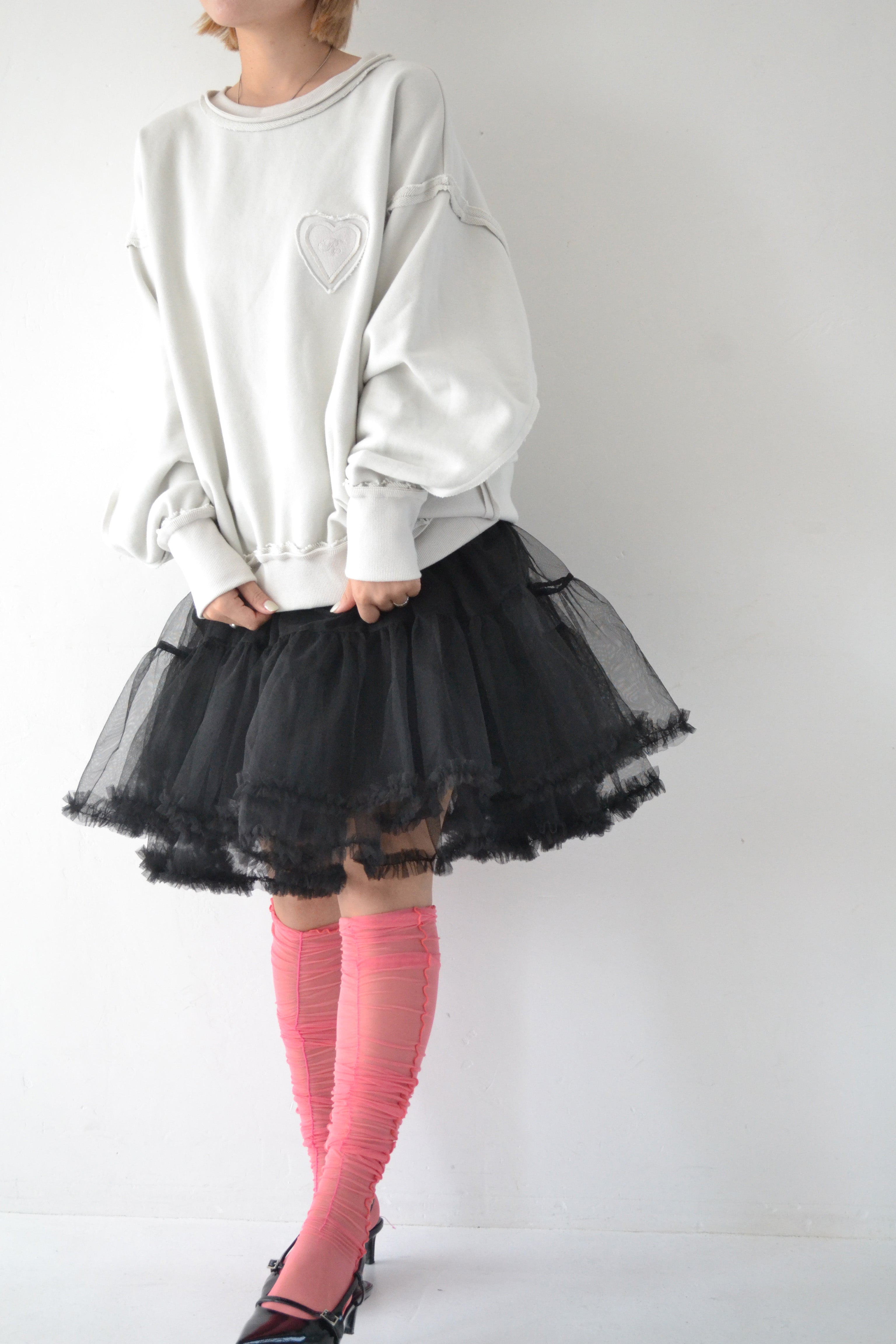 Jersey tutu skirt (black)