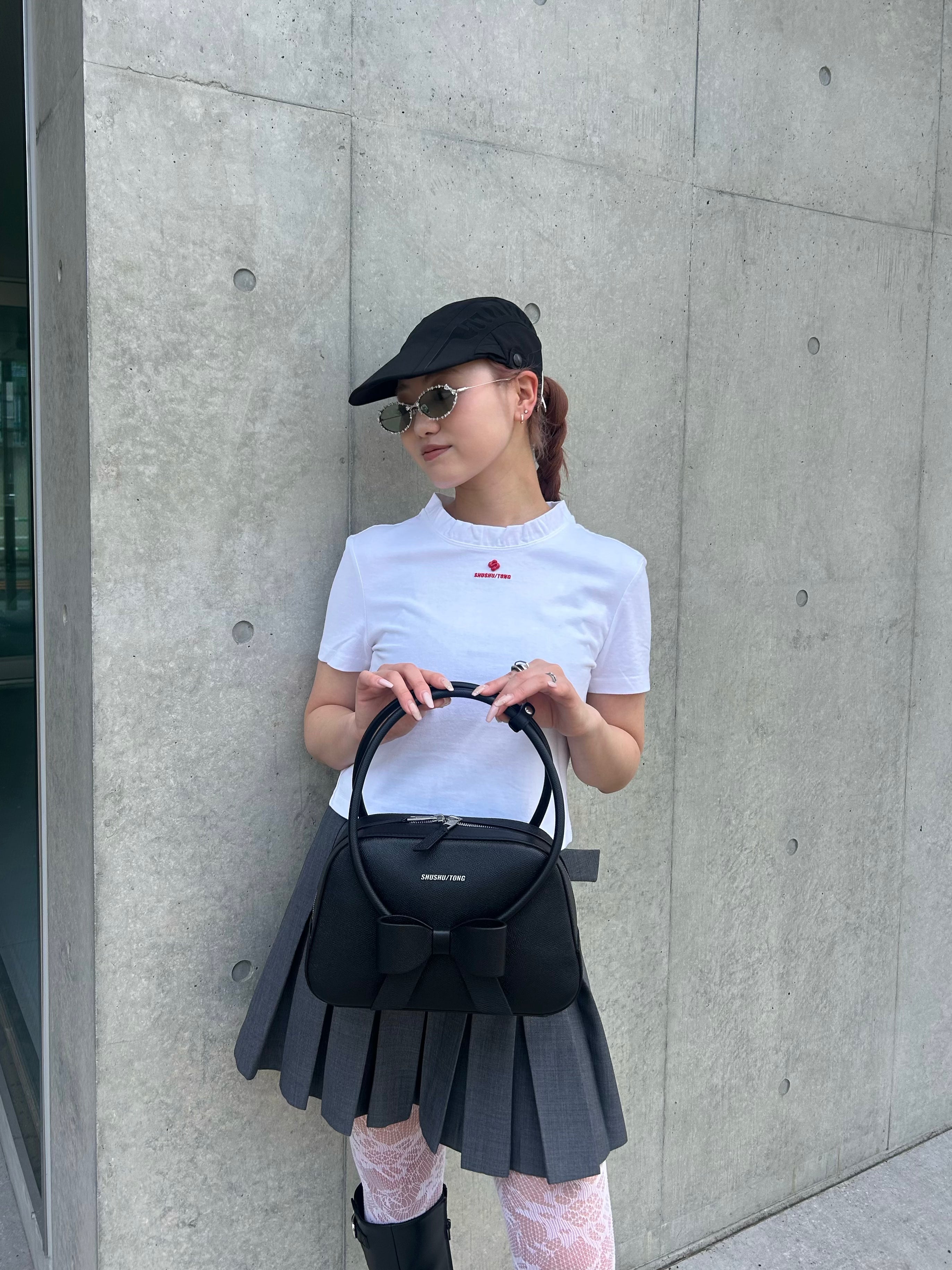 Wave Lace Collar T-Shirt(White)