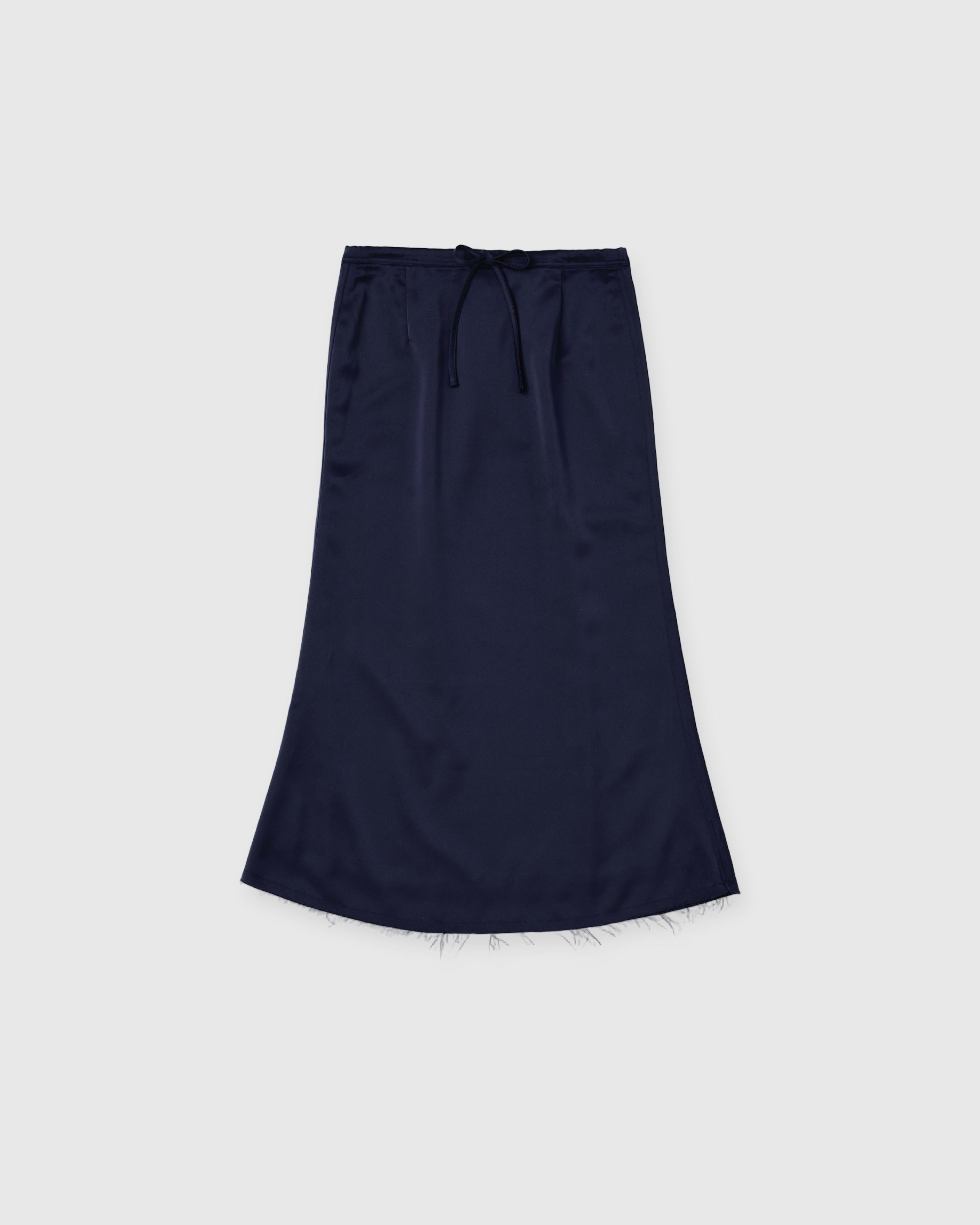 2way dots satin skirt (navy)