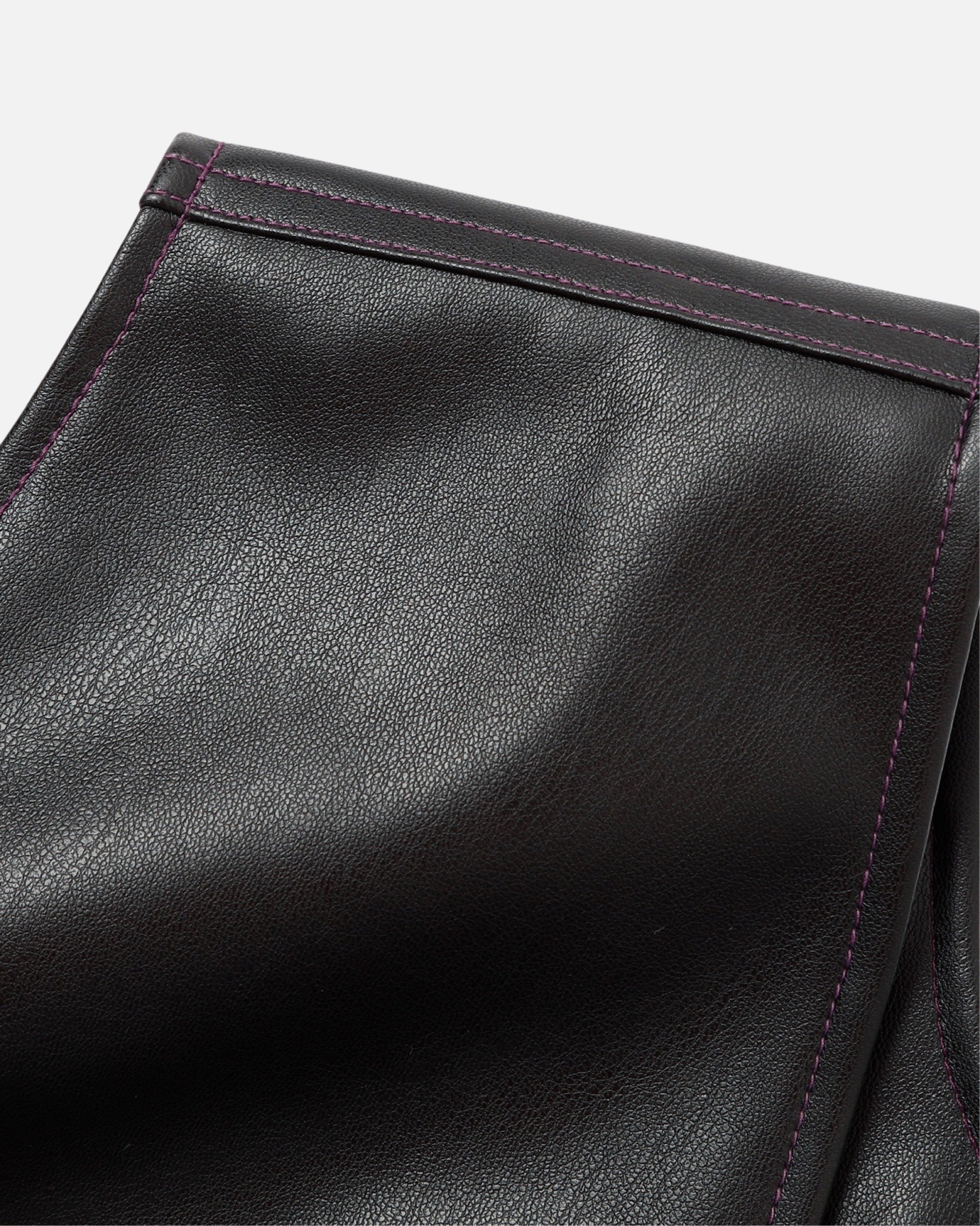 Shirring leather vest