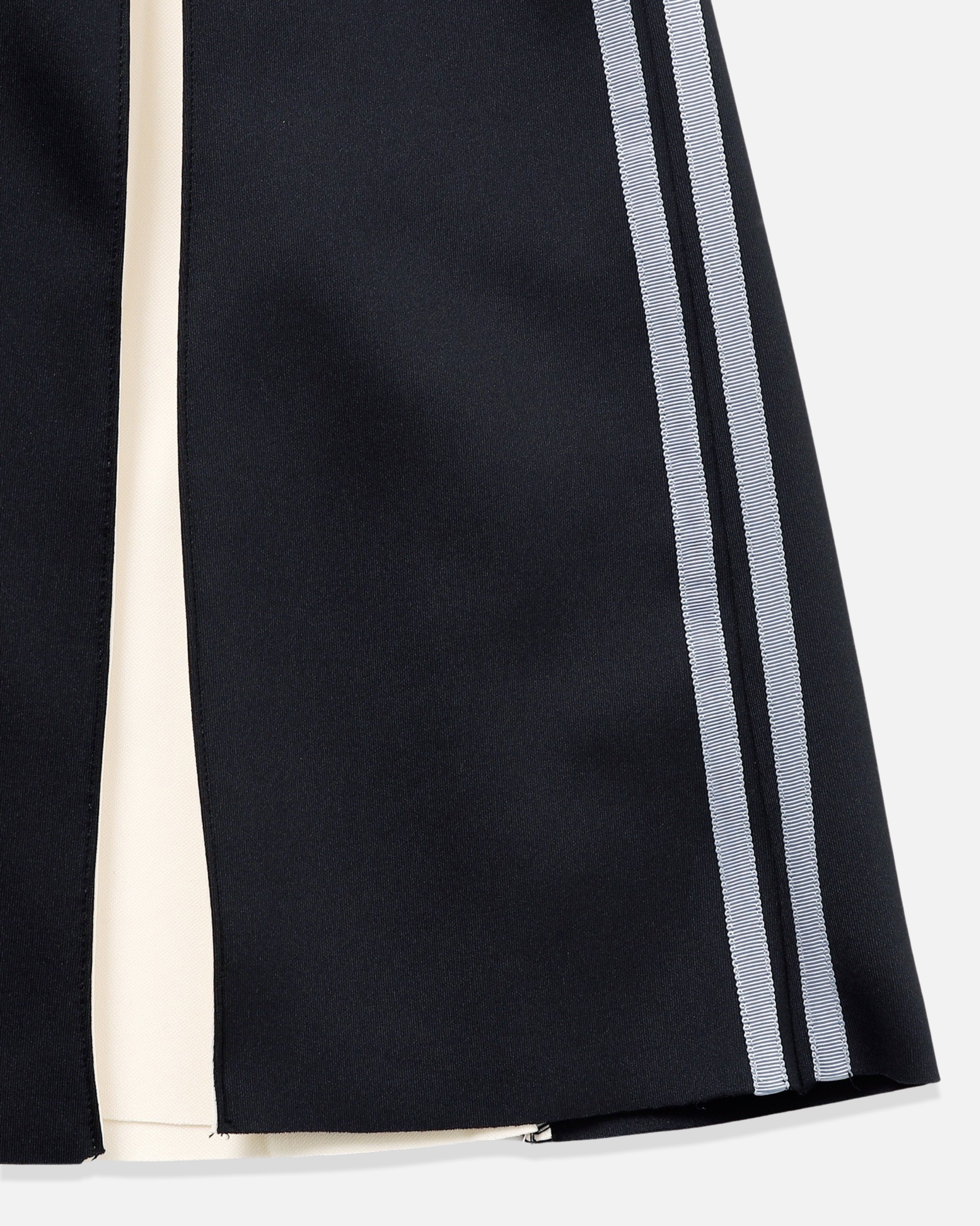 Layered waist jersey skirt (black)