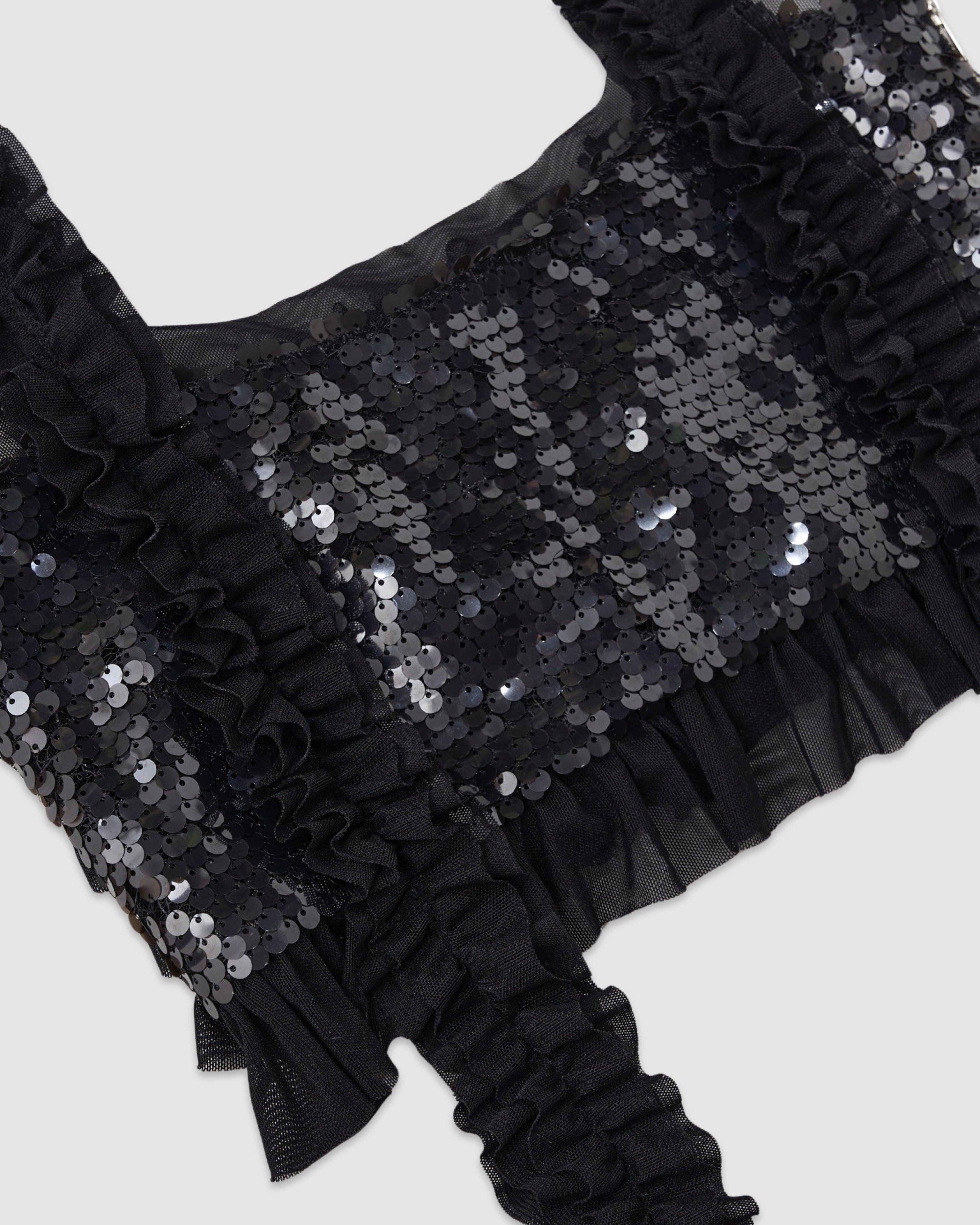 2way spangle bustier (black)