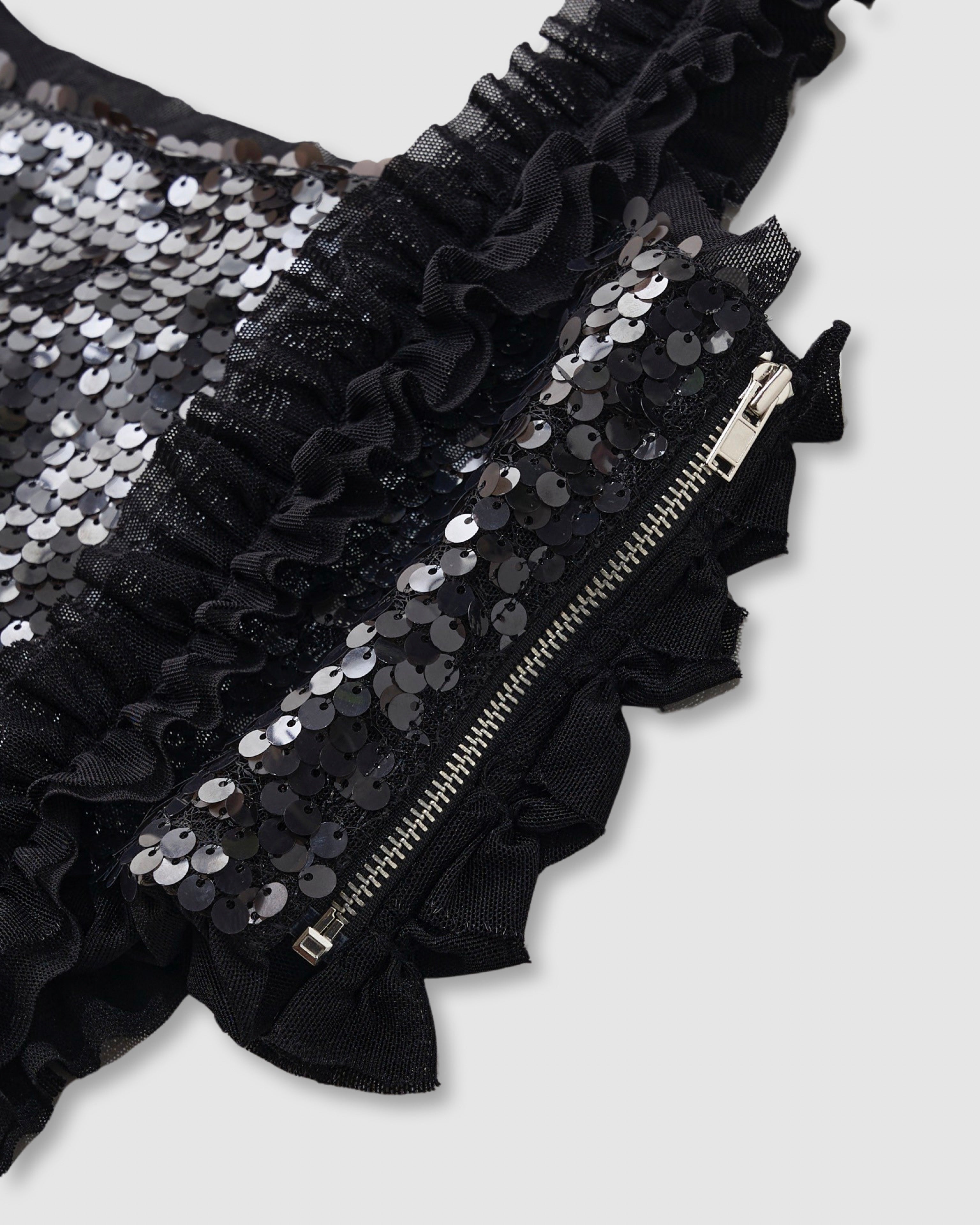 2way spangle bustier (black)