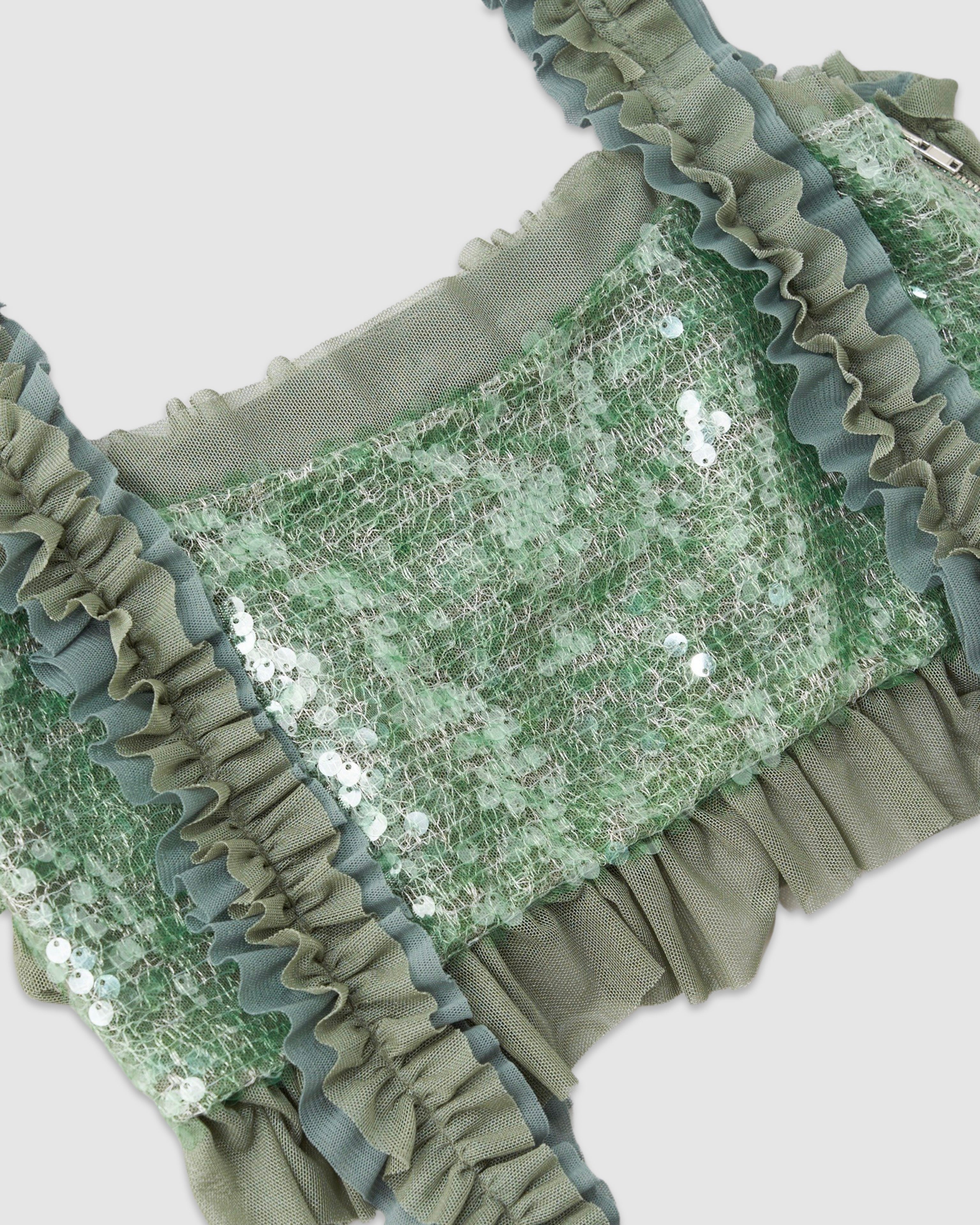 2way spangle bustier (green)