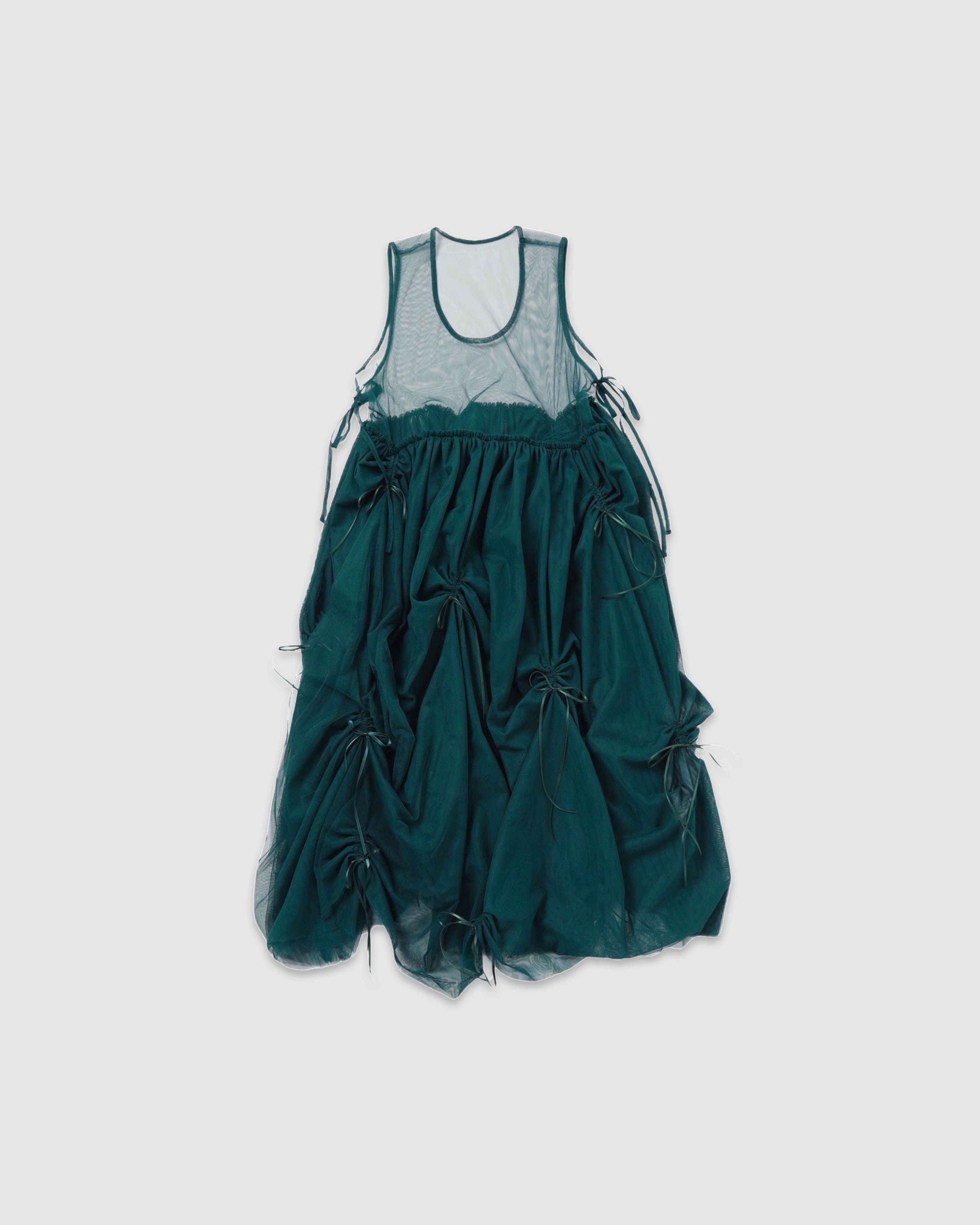 Tulle ribbon dress (green)
