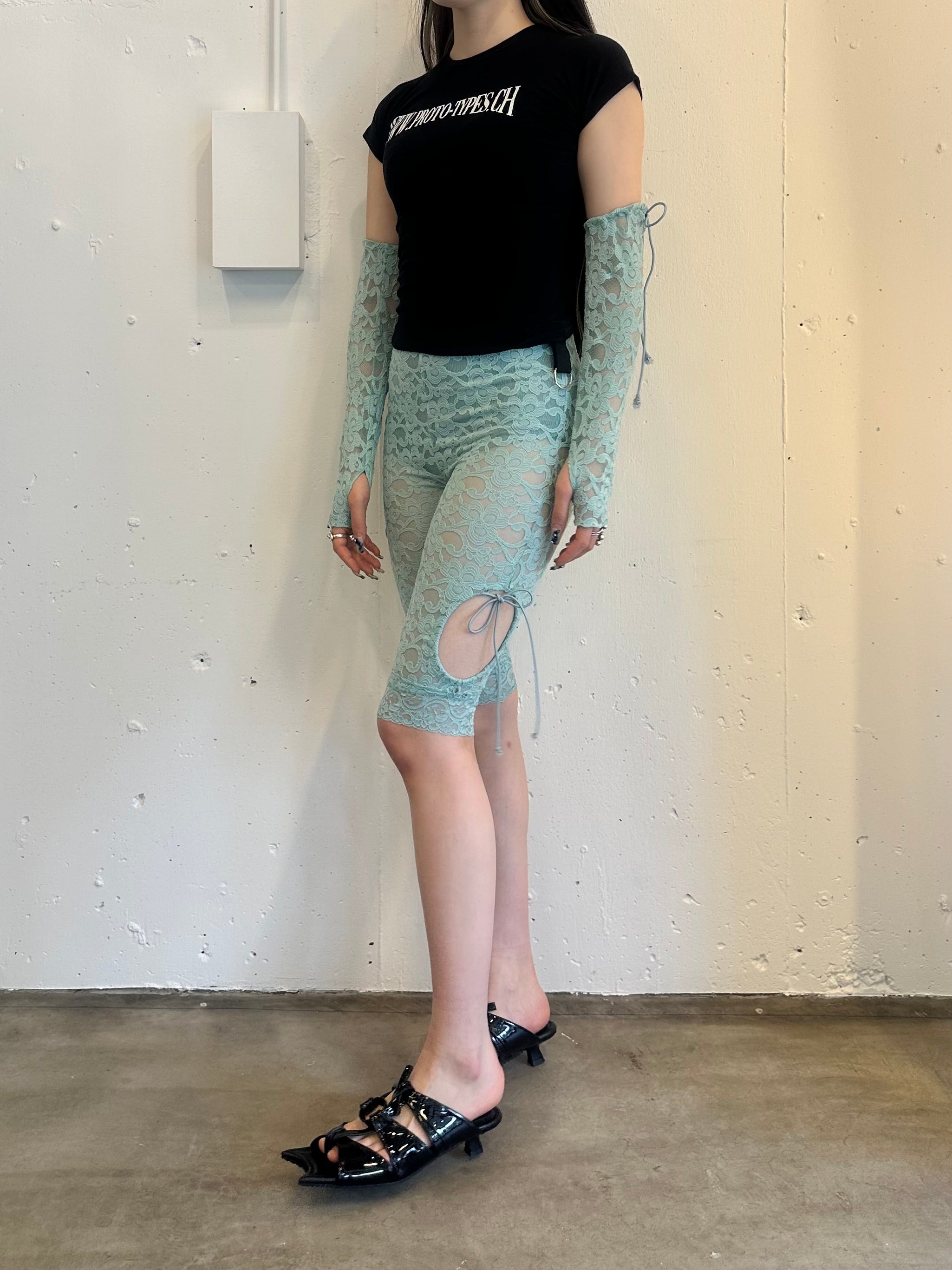 3way lace leggings (blue)