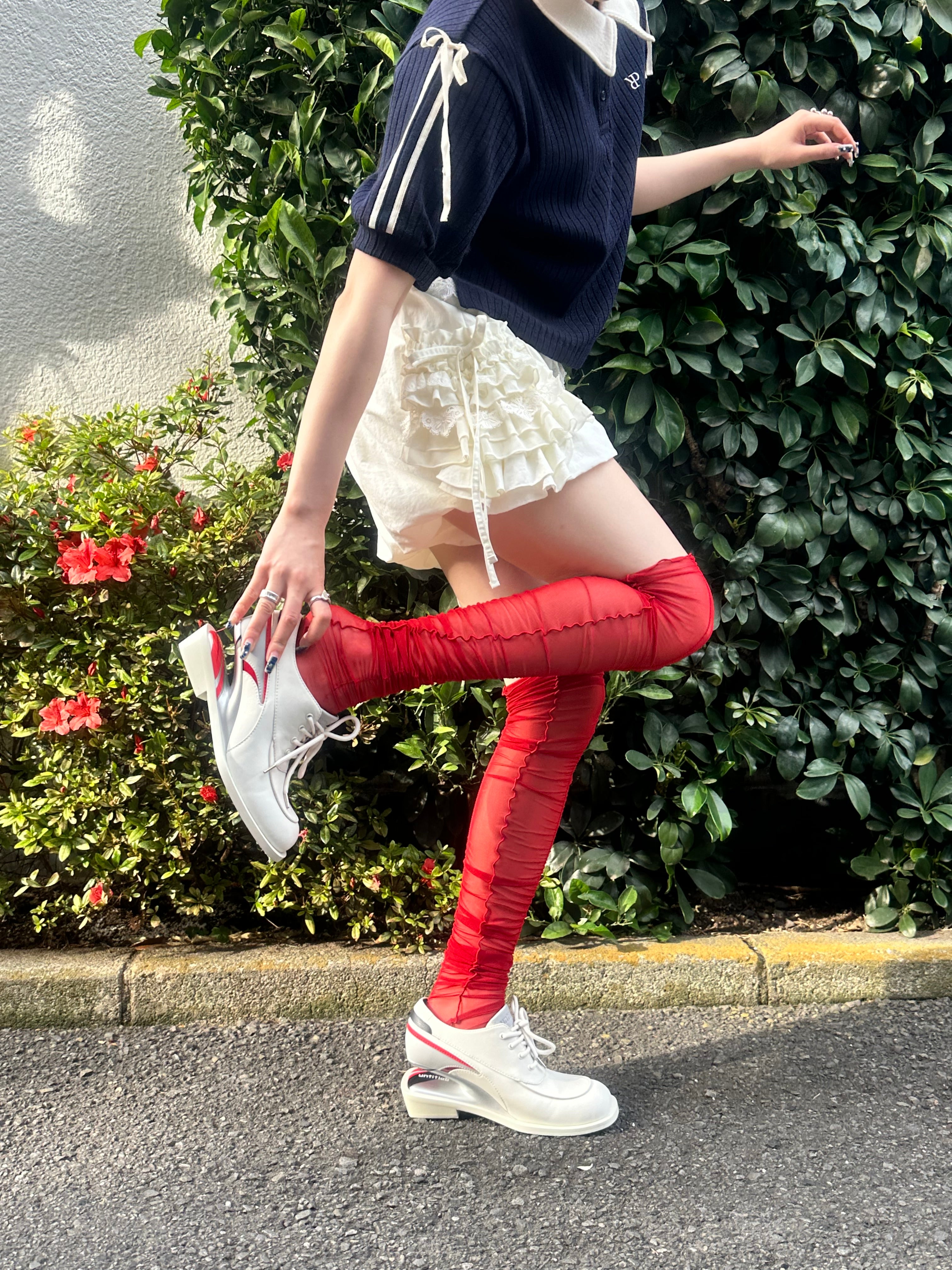 Frill pocket balloon short pants (offwhite)